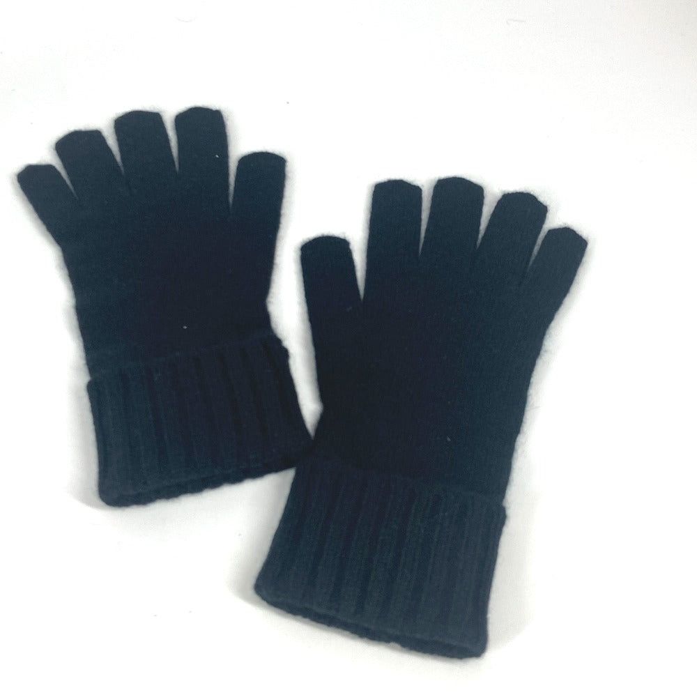 Louis Vuitton Louis Vuitton M72682 Leather Patch Tag Gon Helsinki Damier Glove Accessories Cashmere Men Noir Black Size ONE SIZE - 2 Thumbnail