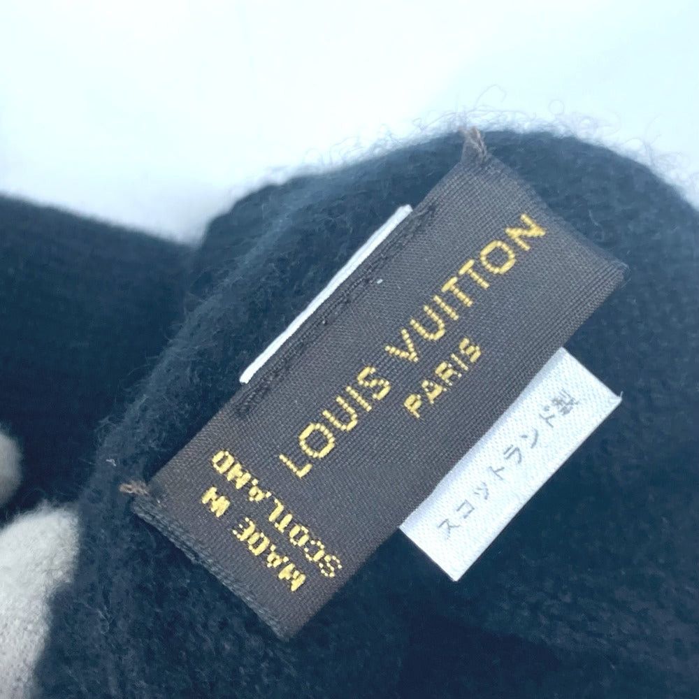 Louis Vuitton Louis Vuitton M72682 Leather Patch Tag Gon Helsinki Damier Glove Accessories Cashmere Men Noir Black Size ONE SIZE - 6 Thumbnail