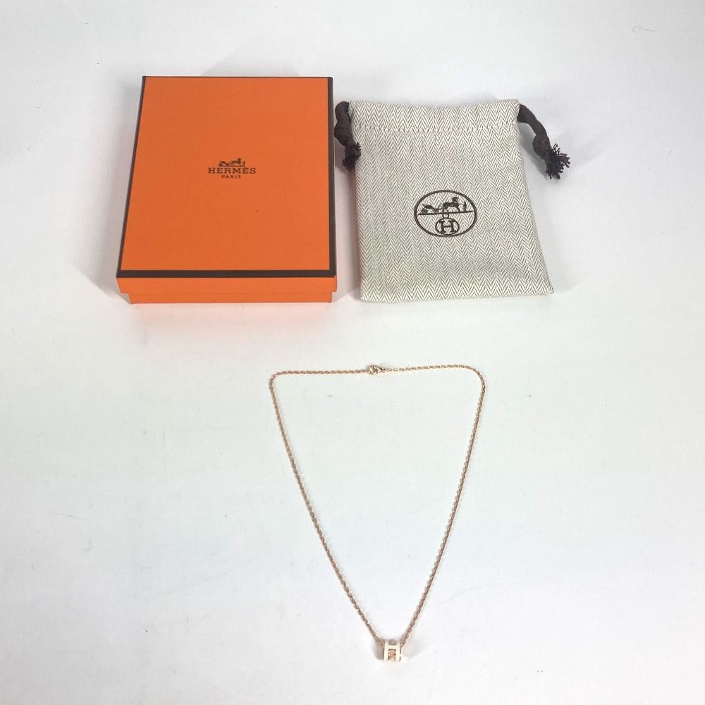 Hermes Hermes Pop Ash H Pendant 《Mini・Pop H》 Accessories Chain Necklace Metal Women White Size ONE SIZE - 6 Thumbnail
