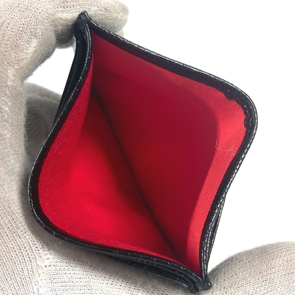 Christian Louboutin Christian Louboutin 3225316 M Kios Logo Holder For A Season Ticket Card Case Stamped Leather Unisex Black Size ONE SIZE - 8 Thumbnail