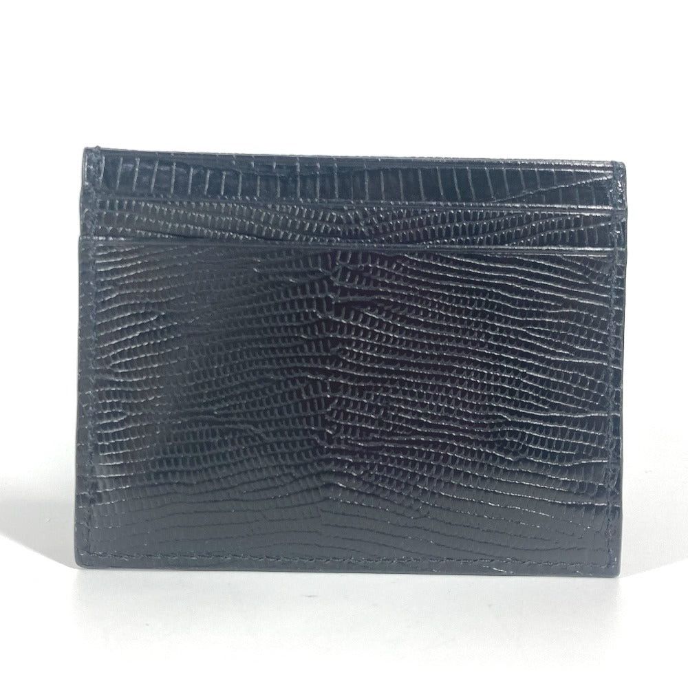 Christian Louboutin Christian Louboutin 3225316 M Kios Logo Holder For A Season Ticket Card Case Stamped Leather Unisex Black Size ONE SIZE - 2 Thumbnail