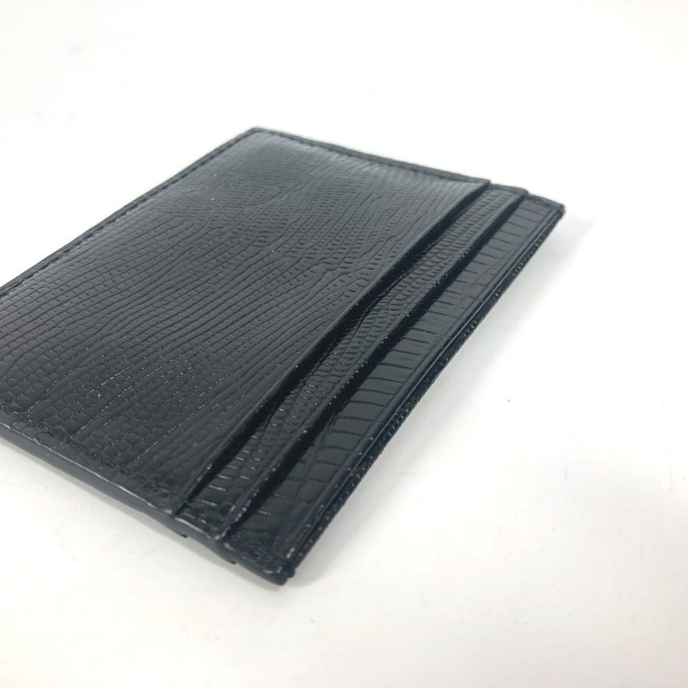 Christian Louboutin Christian Louboutin 3225316 M Kios Logo Holder For A Season Ticket Card Case Stamped Leather Unisex Black Size ONE SIZE - 7 Thumbnail