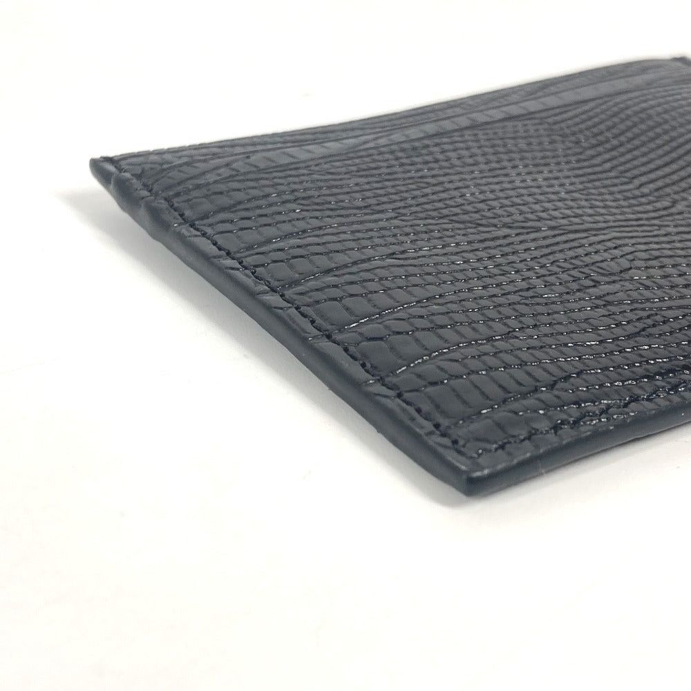 Christian Louboutin Christian Louboutin 3225316 M Kios Logo Holder For A Season Ticket Card Case Stamped Leather Unisex Black Size ONE SIZE - 5 Thumbnail