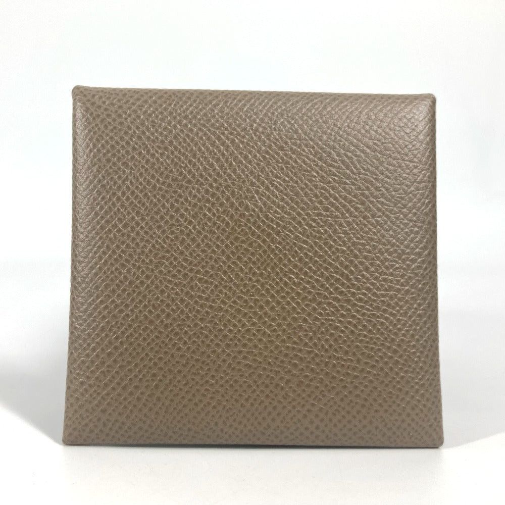 Hermes Hermes Bastia Wallet Change Purse Square Coin Epson Unisex Ethupe Beige Size ONE SIZE - 2 Thumbnail