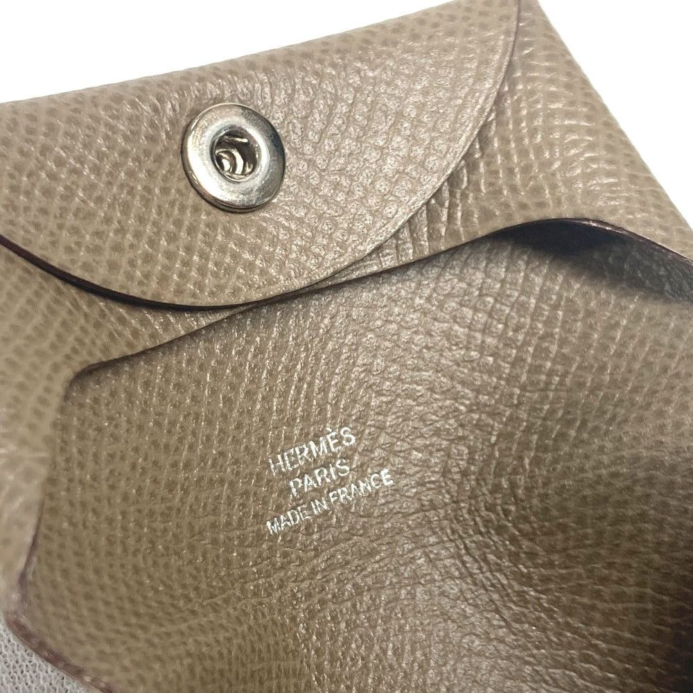 Hermes Hermes Bastia Wallet Change Purse Square Coin Epson Unisex Ethupe Beige Size ONE SIZE - 7 Thumbnail