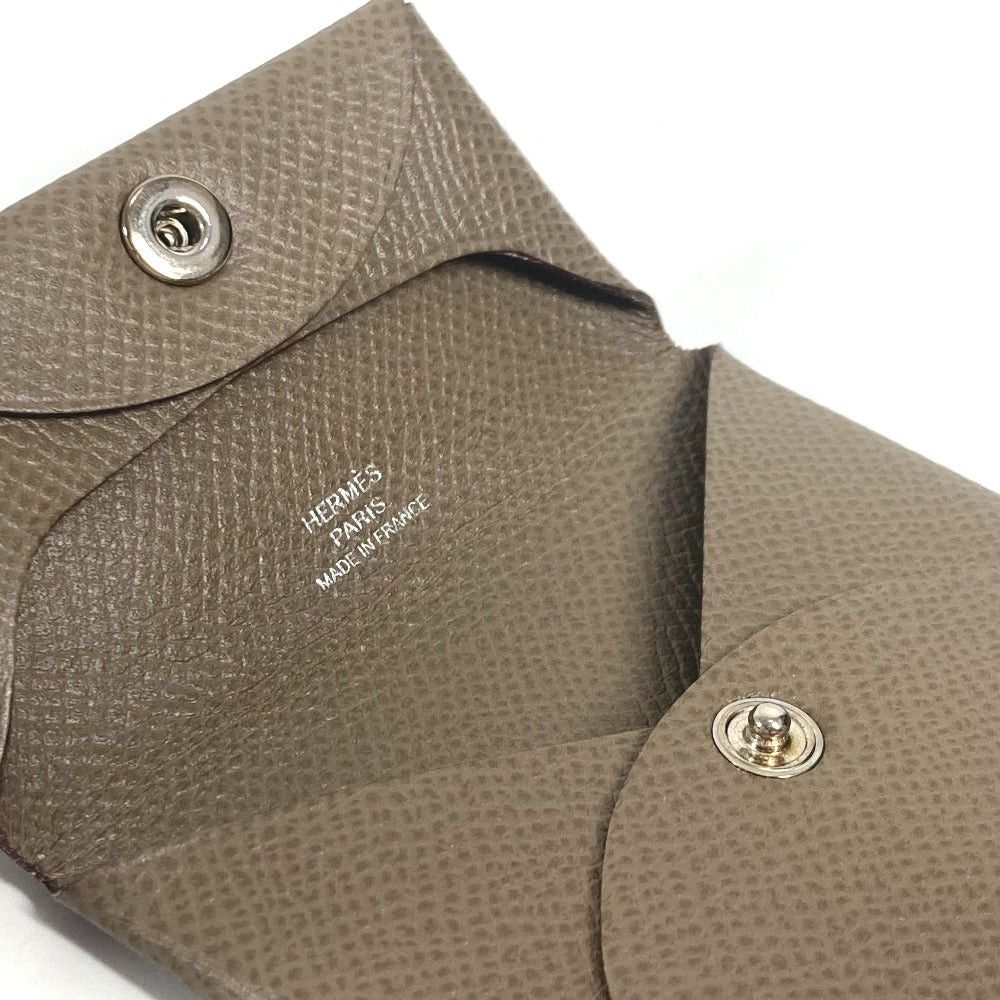 Hermes Hermes Bastia Wallet Change Purse Square Coin Epson Unisex Ethupe Beige Size ONE SIZE - 9 Thumbnail