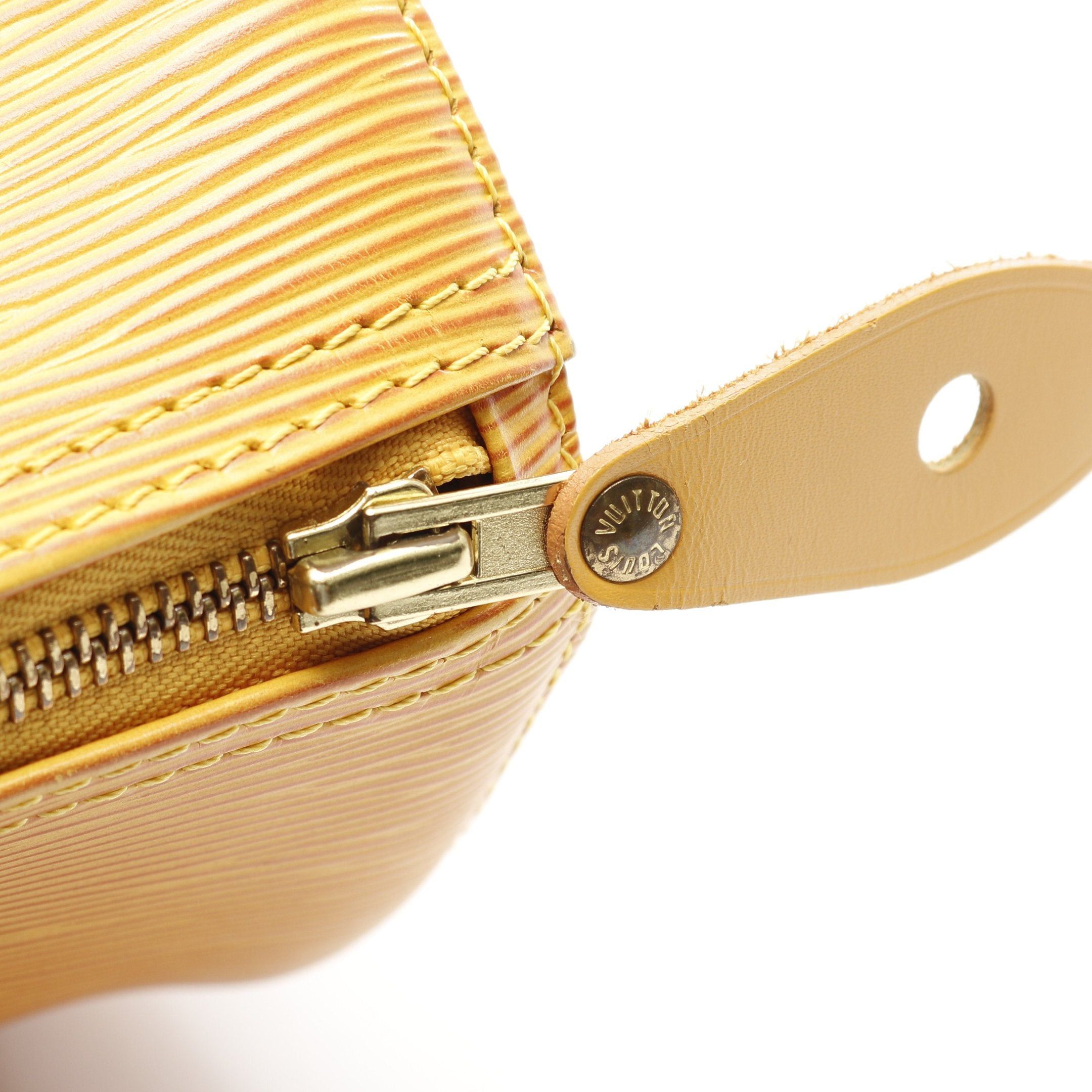 Louis Vuitton Louis Vuitton Speedy 25 Epi Tassi Yellow Handbag Leather Size ONE SIZE - 9 Thumbnail