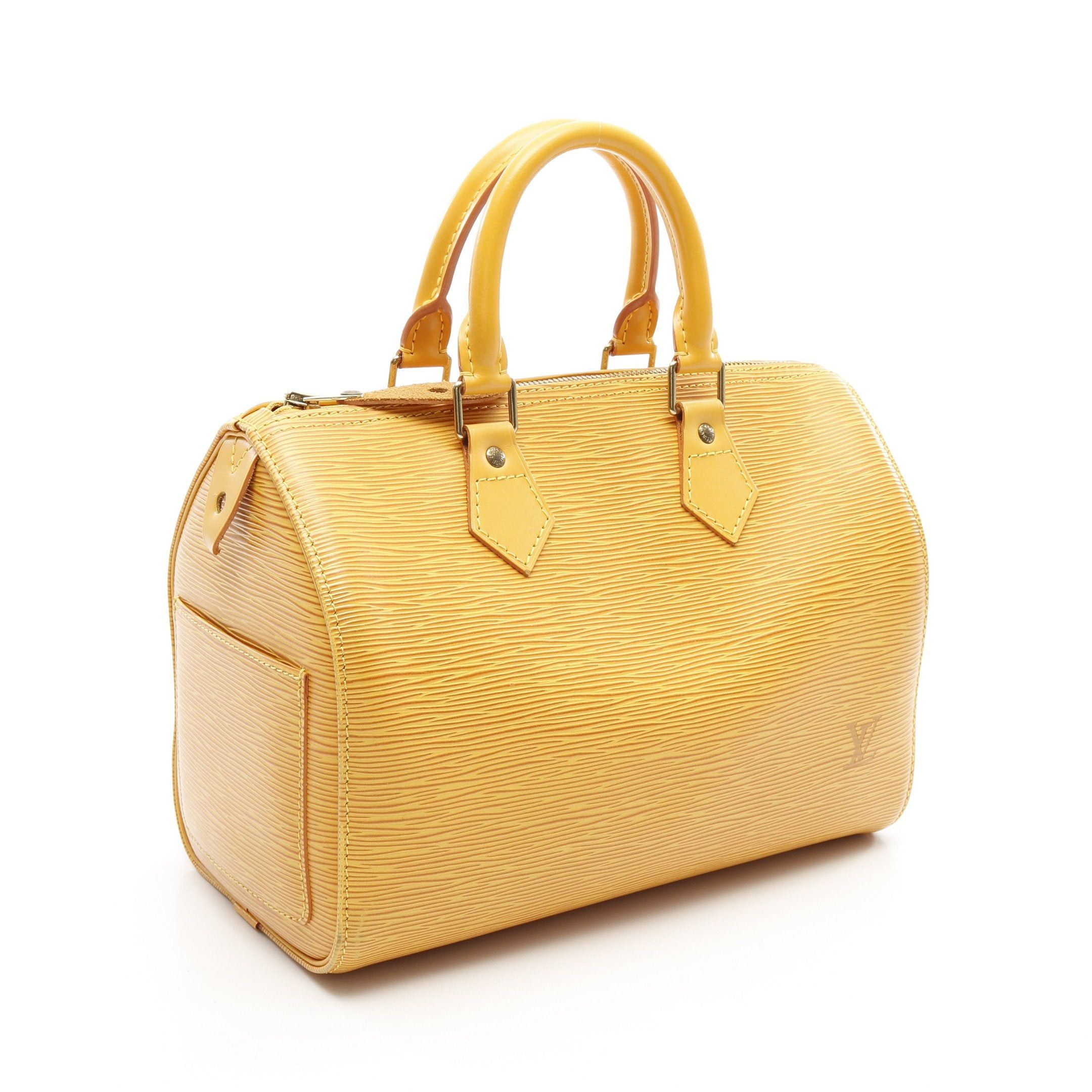 Louis Vuitton Louis Vuitton Speedy 25 Epi Tassi Yellow Handbag Leather Size ONE SIZE - 2 Thumbnail