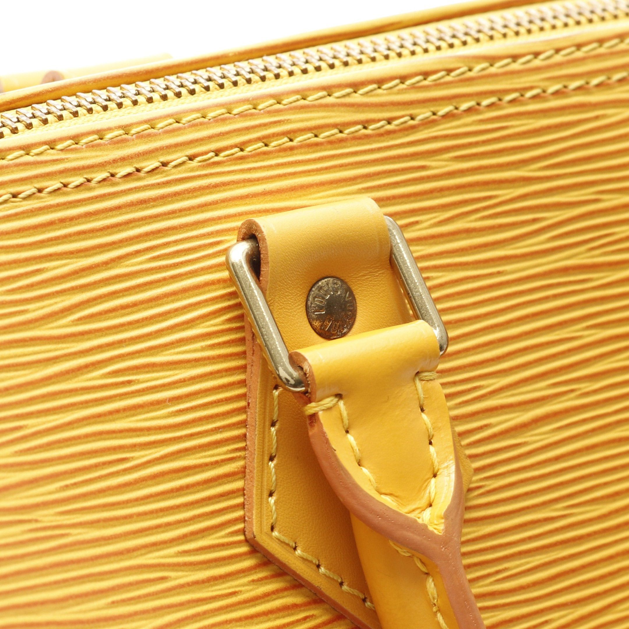 Louis Vuitton Louis Vuitton Speedy 25 Epi Tassi Yellow Handbag Leather Size ONE SIZE - 8 Thumbnail
