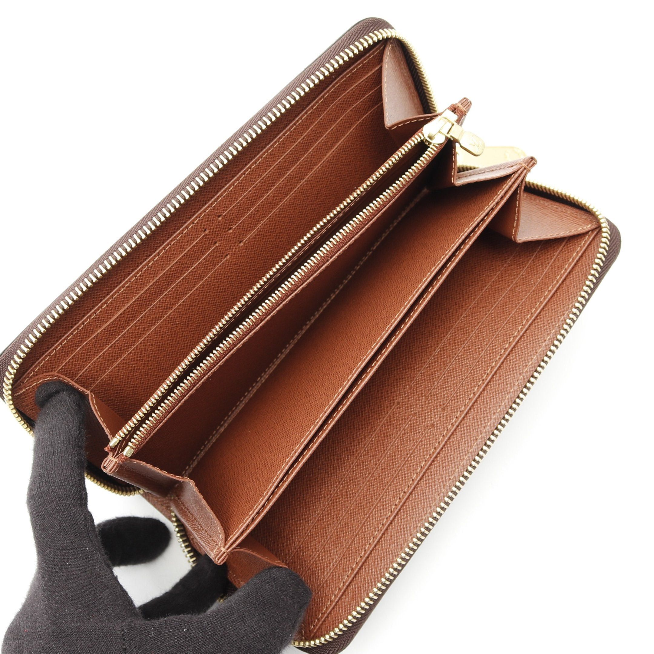 Louis Vuitton Louis Vuitton Zippy Wallet Monogram Round Zipper Long Brown Size ONE SIZE - 3 Thumbnail