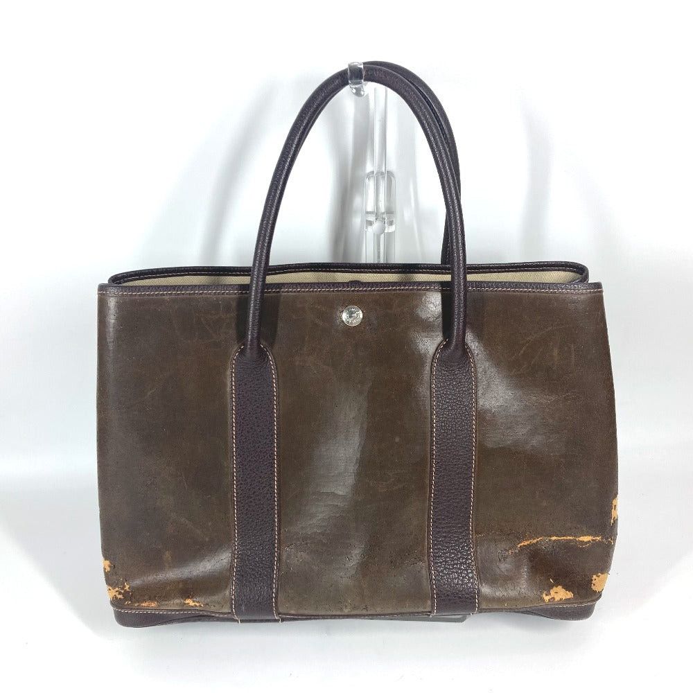 Hermes Hermes Garden Party Pm Briefcase Shawl Tote Bag Shoulder Amazonia Unisex Brown Size ONE SIZE - 2 Thumbnail