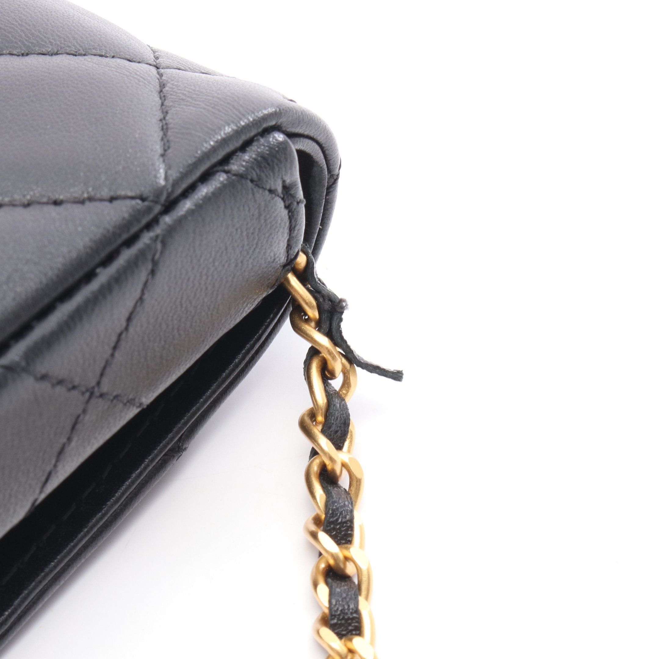Chanel Chanel Matelasse Chain Wallet Leather Black Gold Hardware Size ONE SIZE - 7 Thumbnail