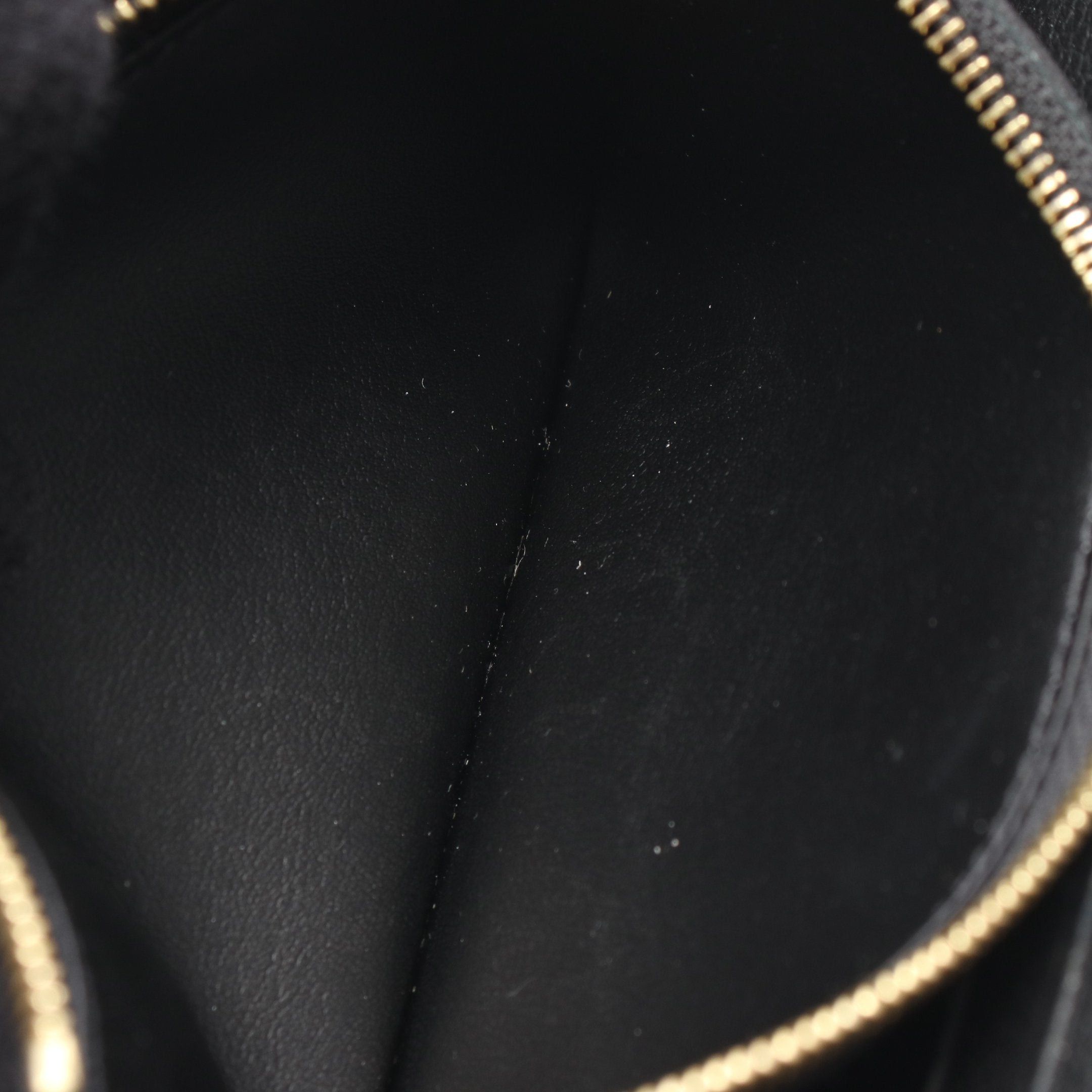 Louis Vuitton Louis Vuitton Portefeuil Clemence Monogram Empreinte Round Zipper Long Wallet Leather Black Ivory Size ONE SIZE - 5 Thumbnail