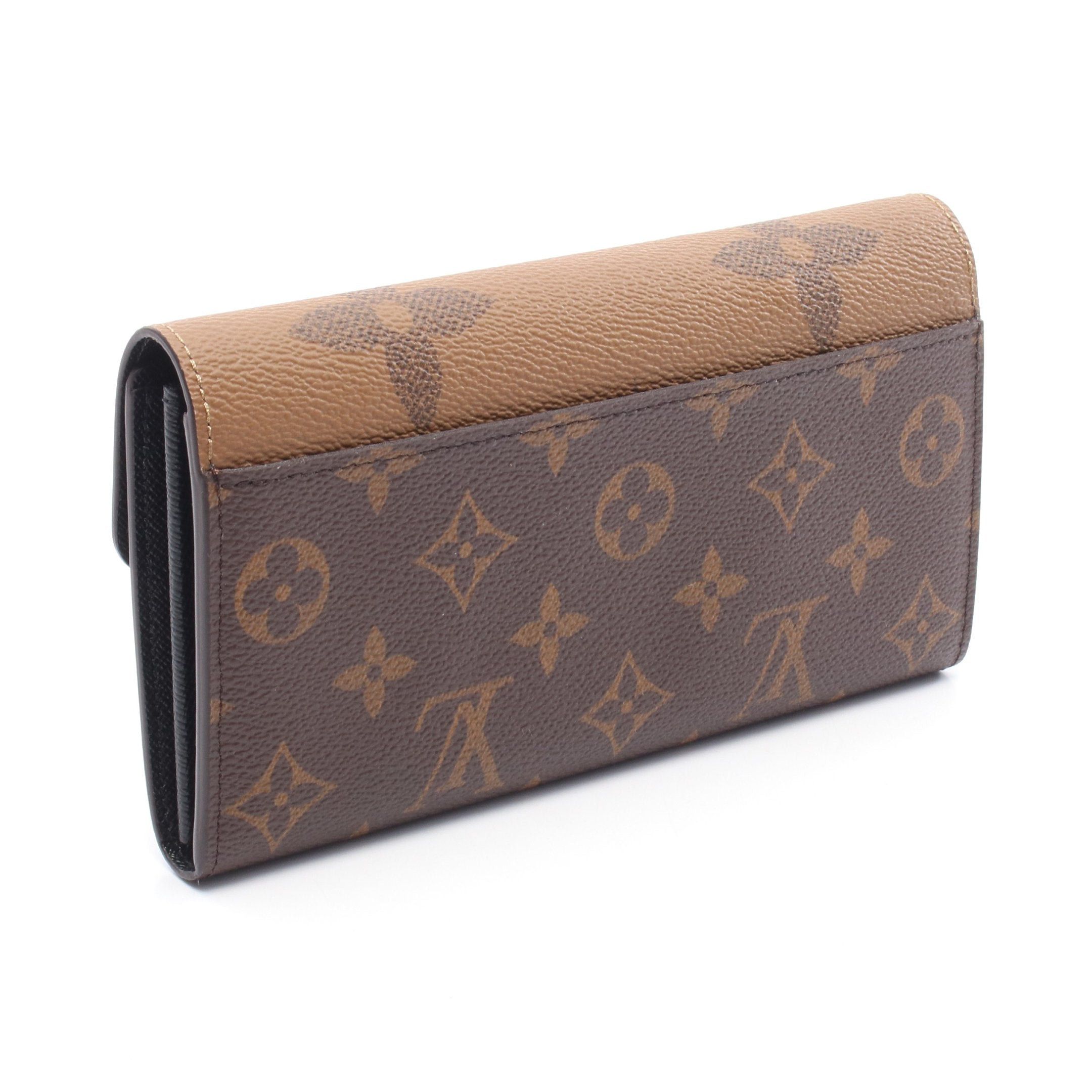 Louis Vuitton Louis Vuitton Portefeuil Sara Monogram Giant Reverse Bi-Fold Long Wallet Brown Light Size ONE SIZE - 2 Thumbnail