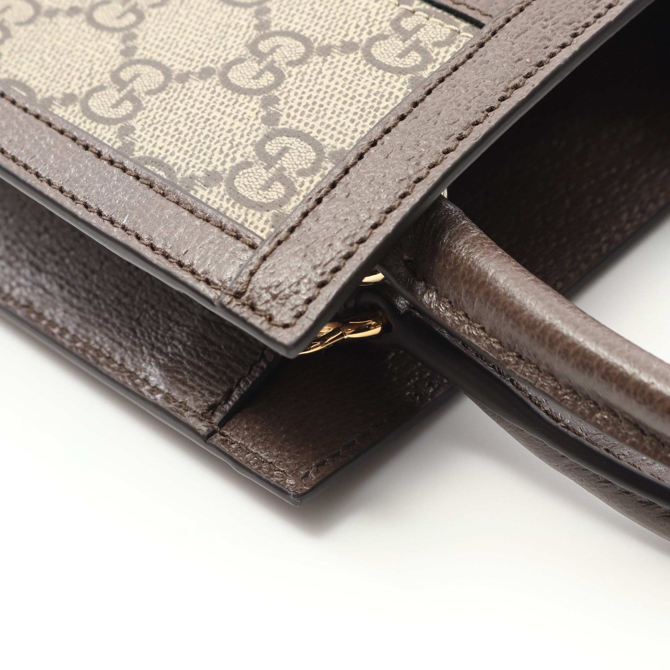 Gucci Gucci Ophidia Gg Supreme Super Mini Bag Handbag Leather Beige Dark Brown Multicolor Size ONE SIZE - 6 Thumbnail