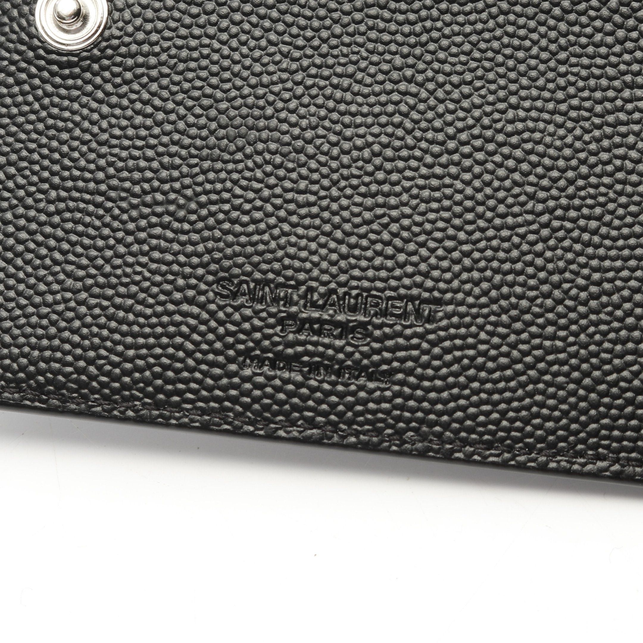 Yves Saint Laurent Yves Saint Laurent East-West Zip Wallet Bi-Fold Leather Black Size ONE SIZE - 4 Thumbnail