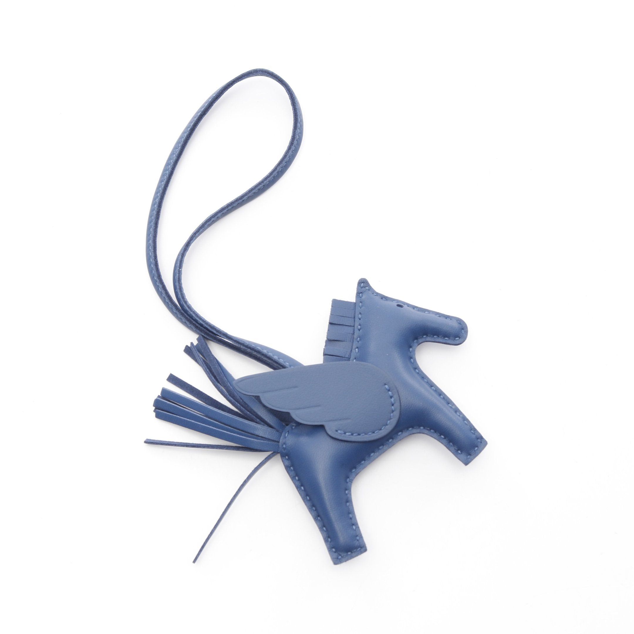 Hermes Hermes Rodeo Pegasus Pm Blue France Bag Charm Veau Swift Aagneau Navy Double Engraved Size ONE SIZE - 2 Thumbnail