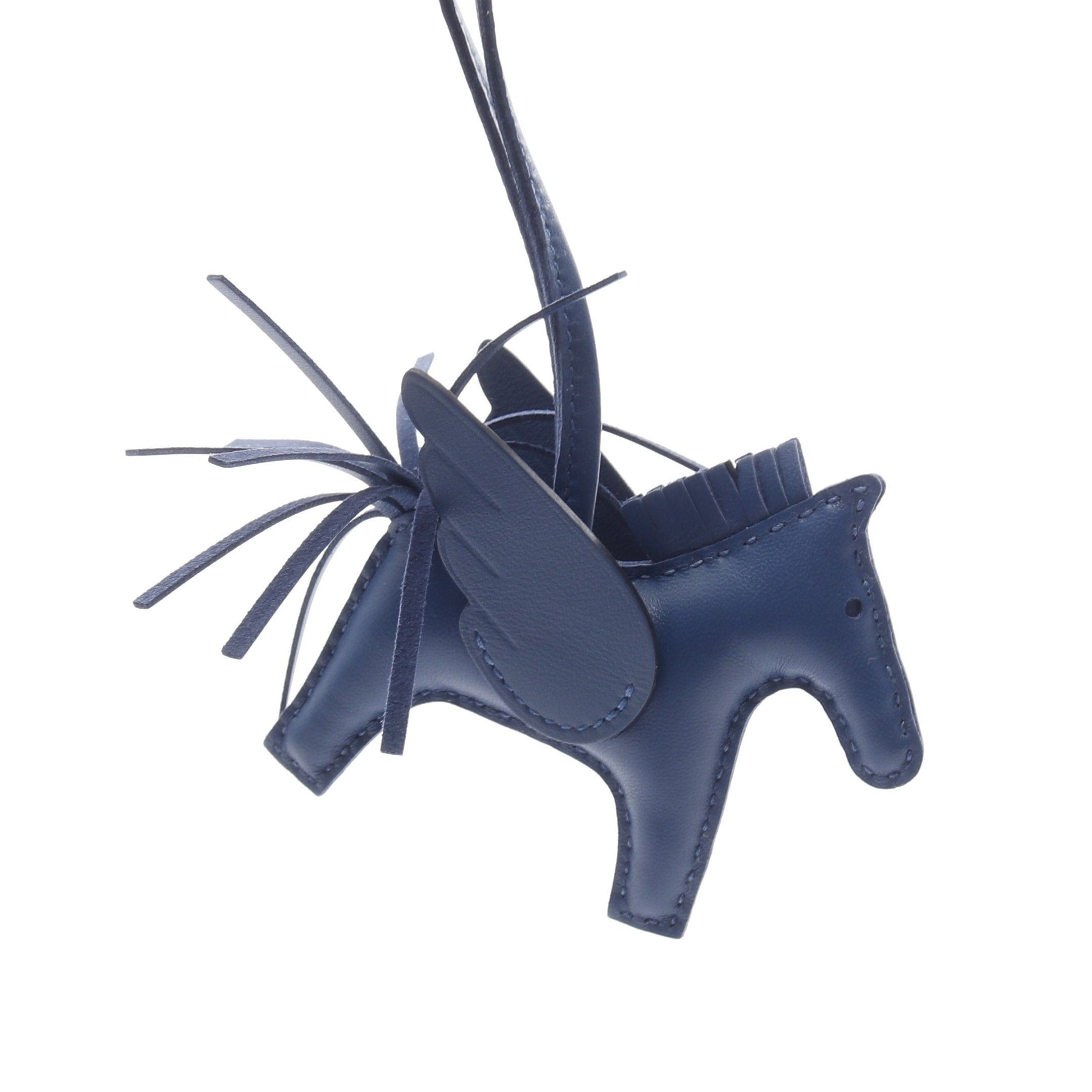 Hermes Hermes Rodeo Pegasus Pm Blue France Bag Charm Veau Swift Aagneau Navy Double Engraved Size ONE SIZE - 5 Thumbnail