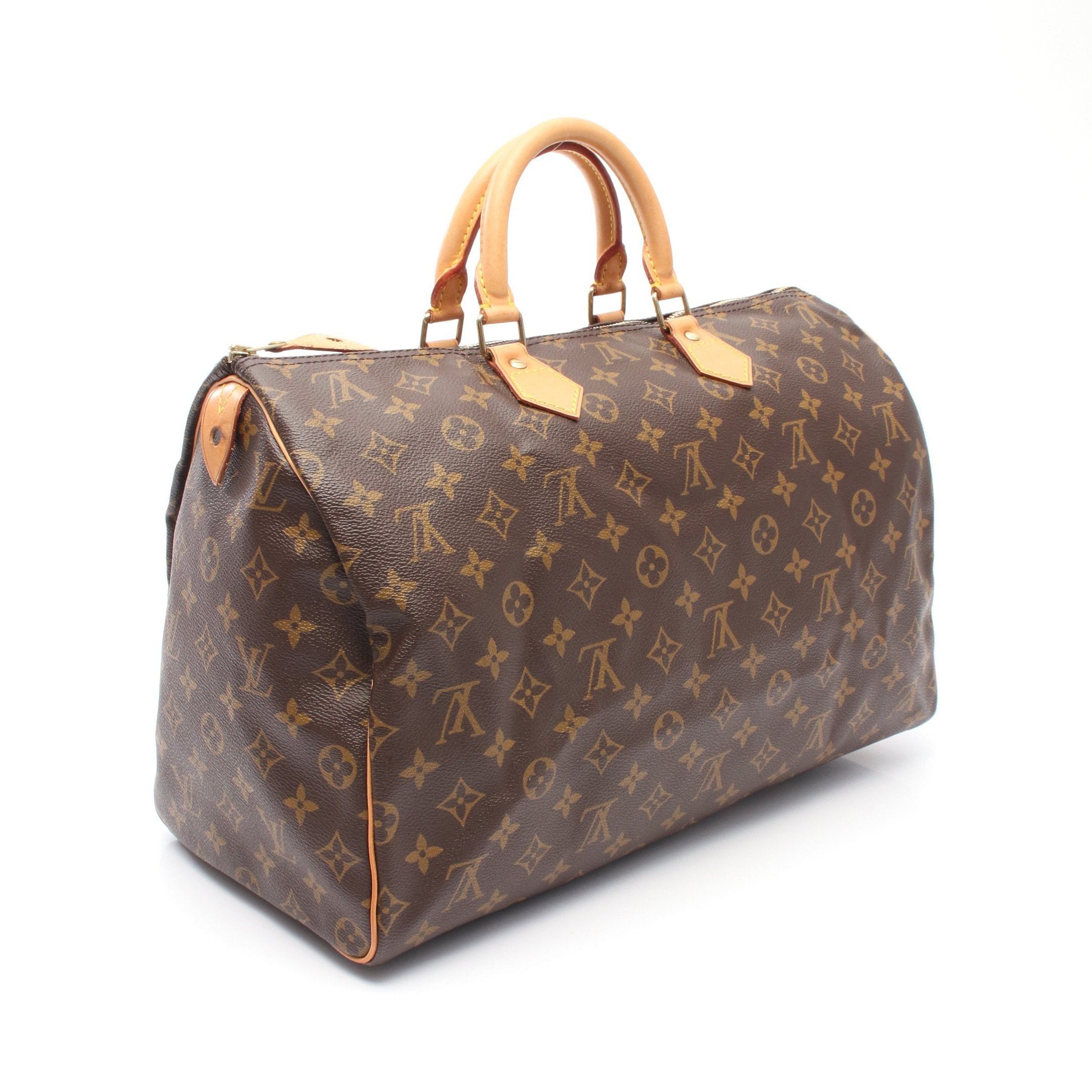 Louis Vuitton Louis Vuitton Speedy 40 Monogram Handbag Leather Brown Size ONE SIZE - 2 Thumbnail