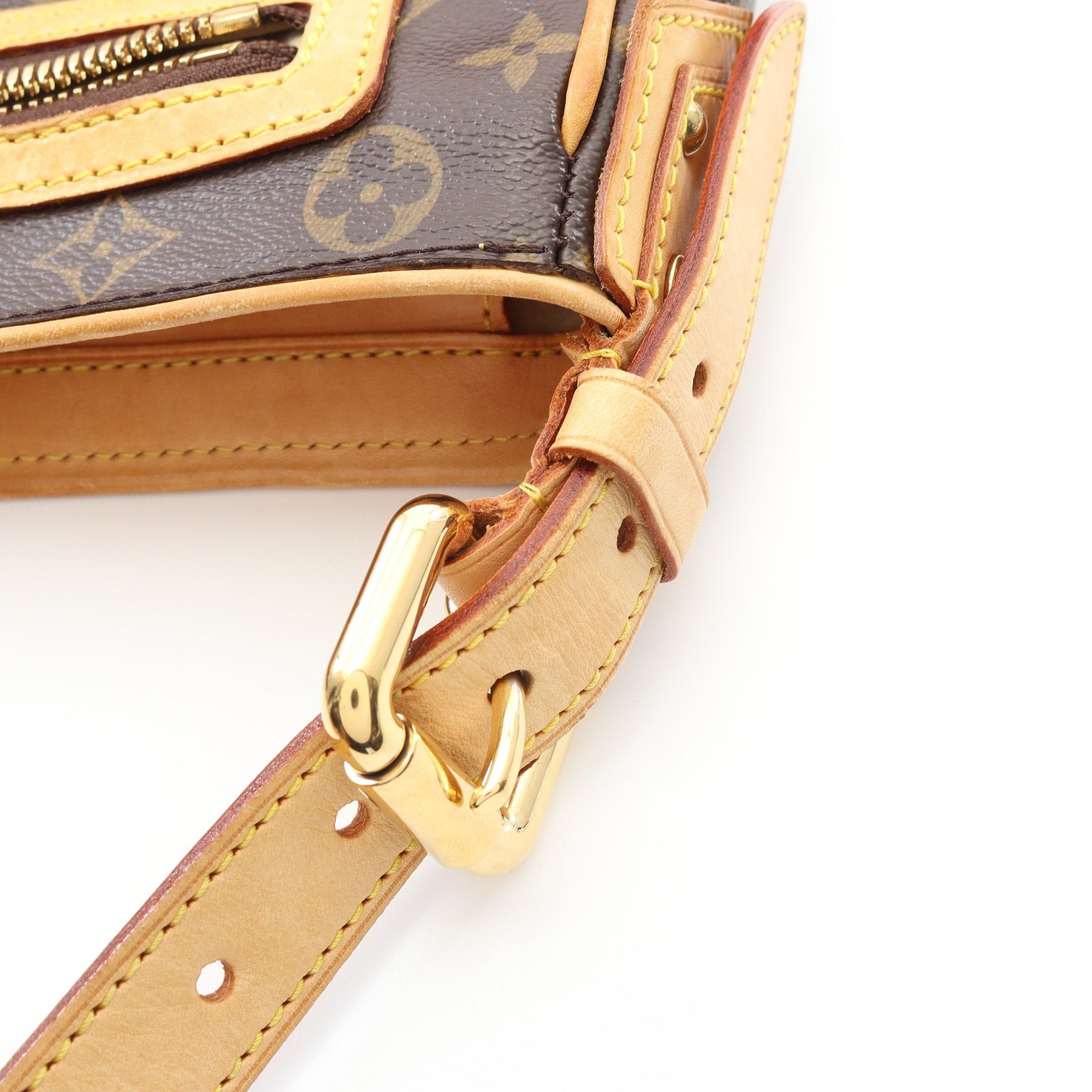 Louis Vuitton Louis Vuitton Hudson Gm Monogram Shoulder Bag Leather Brown Size ONE SIZE - 10 Thumbnail