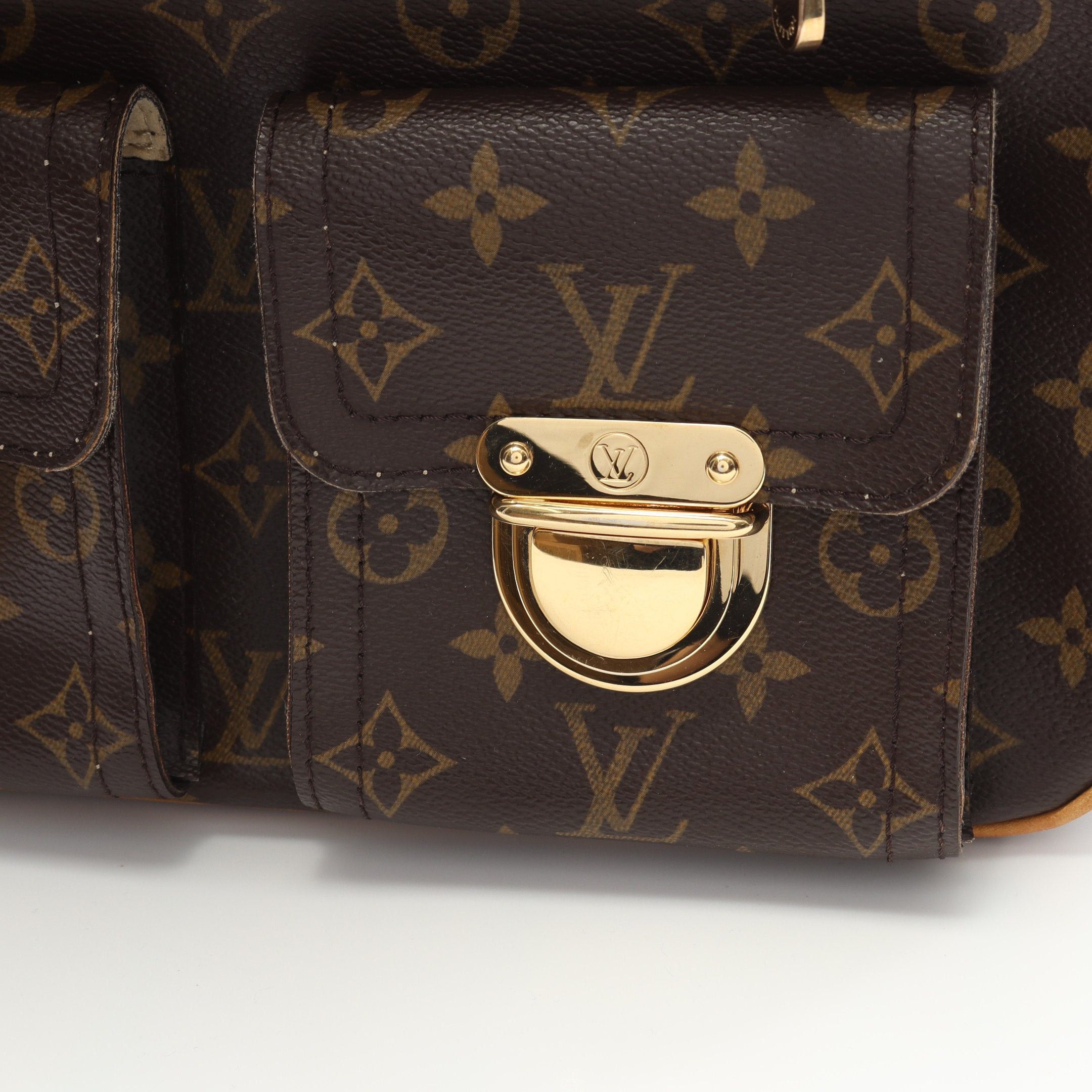 Louis Vuitton Louis Vuitton Hudson Gm Monogram Shoulder Bag Leather Brown Size ONE SIZE - 11 Thumbnail