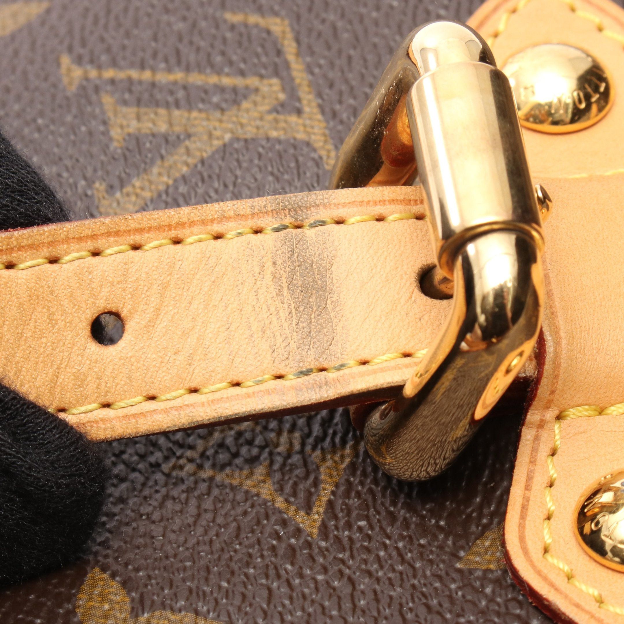 Louis Vuitton Louis Vuitton Palermo Gm Monogram Shoulder Bag Leather Brown Size ONE SIZE - 7 Thumbnail