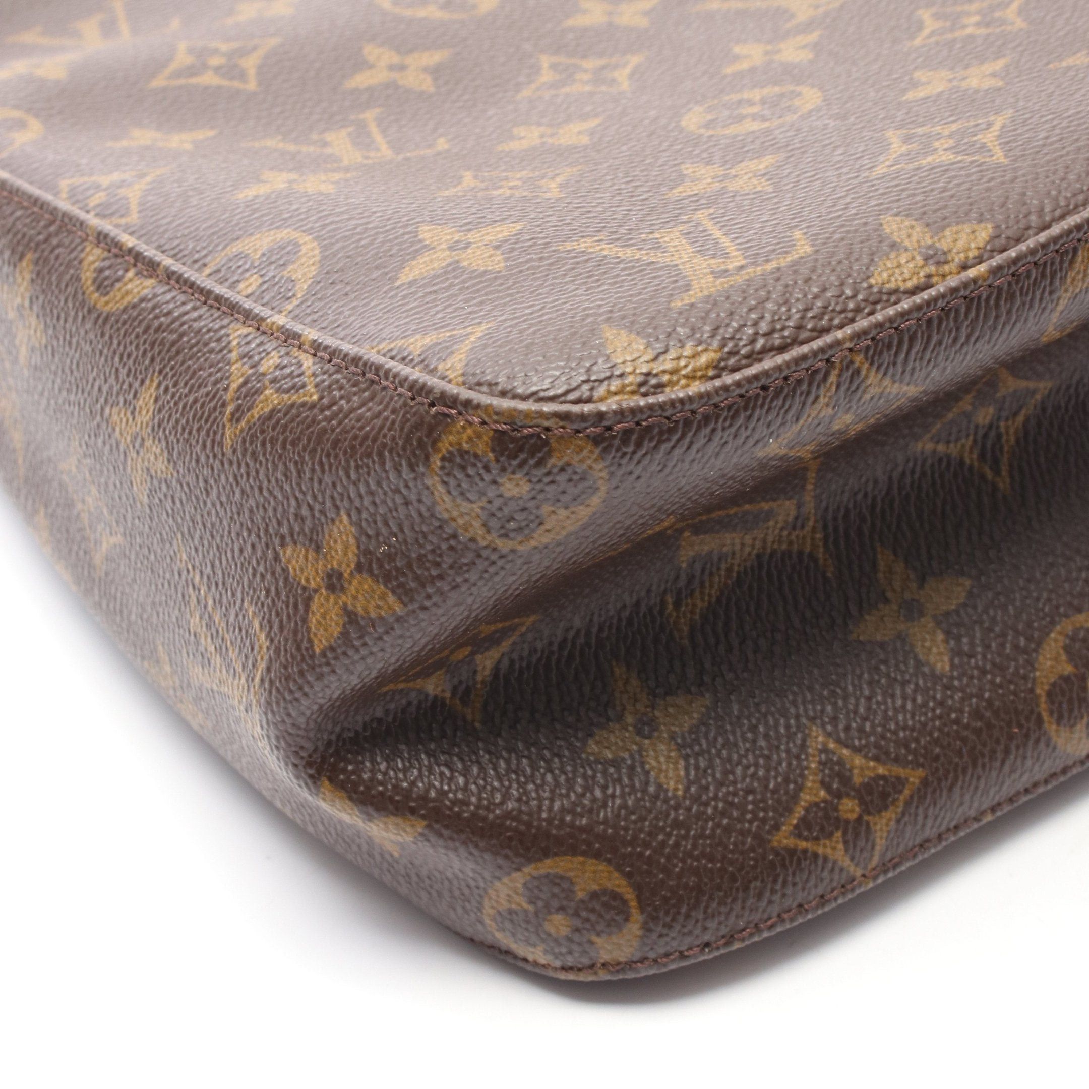 Louis Vuitton Louis Vuitton Looping Mm Monogram Shoulder Bag Leather Brown Size ONE SIZE - 6 Thumbnail