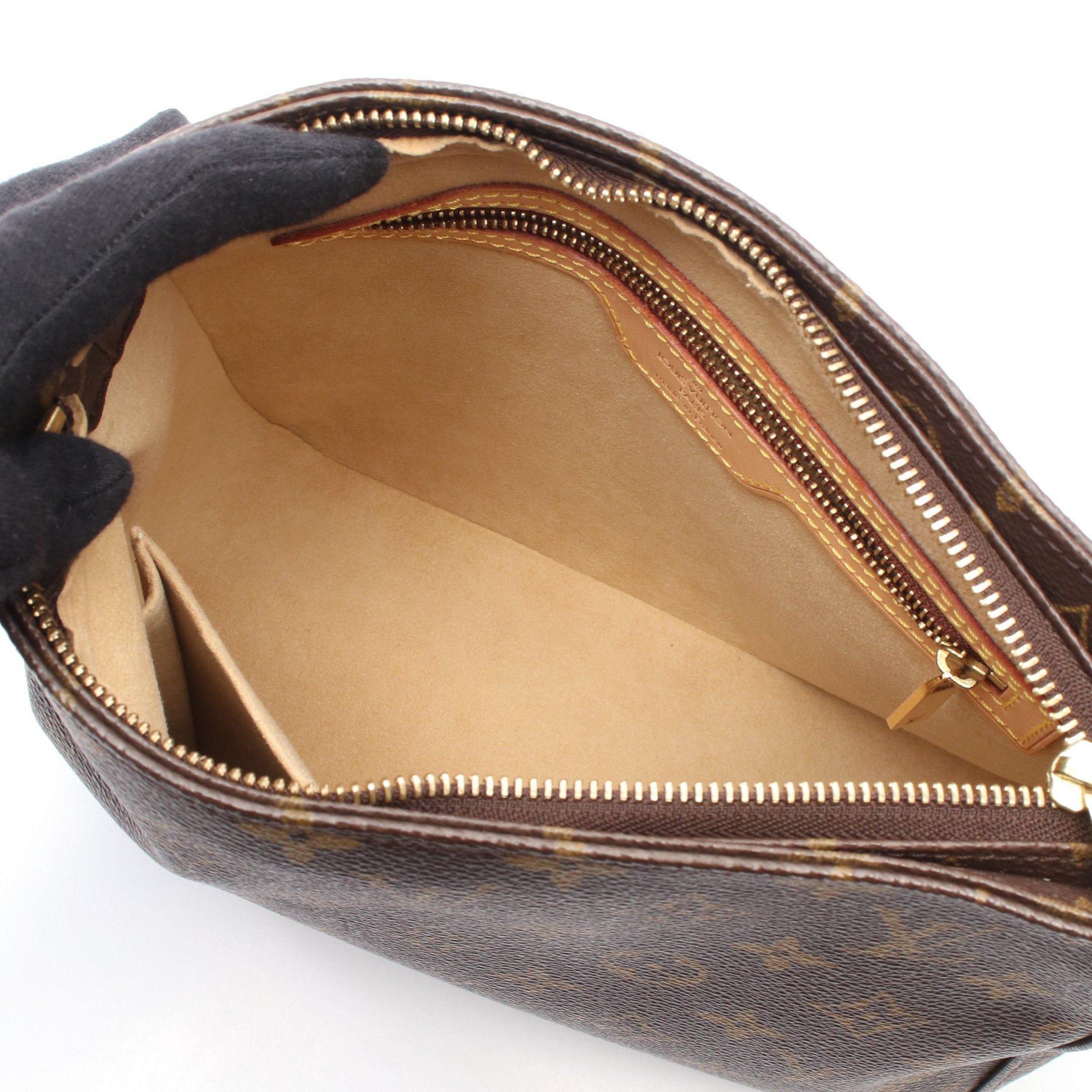 Louis Vuitton Louis Vuitton Looping Mm Monogram Shoulder Bag Leather Brown Size ONE SIZE - 3 Thumbnail