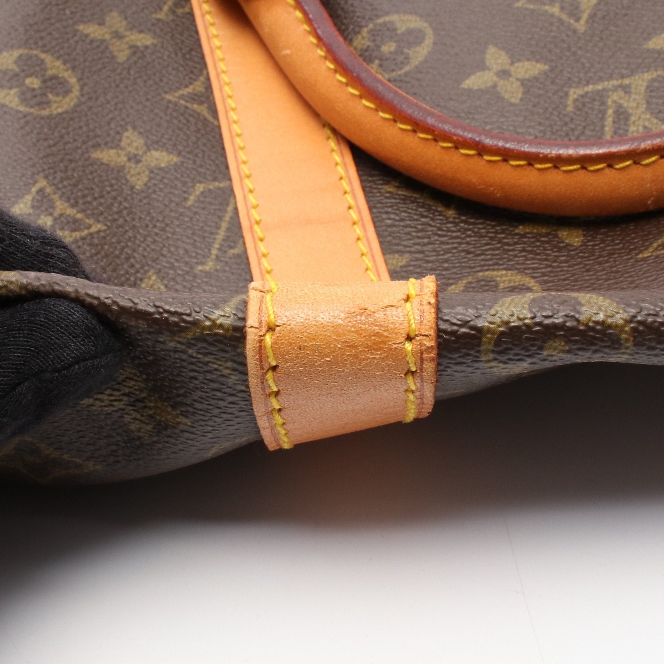 Louis Vuitton Louis Vuitton Keepall 55 Monogram Boston Bag Leather Brown Size ONE SIZE - 9 Thumbnail