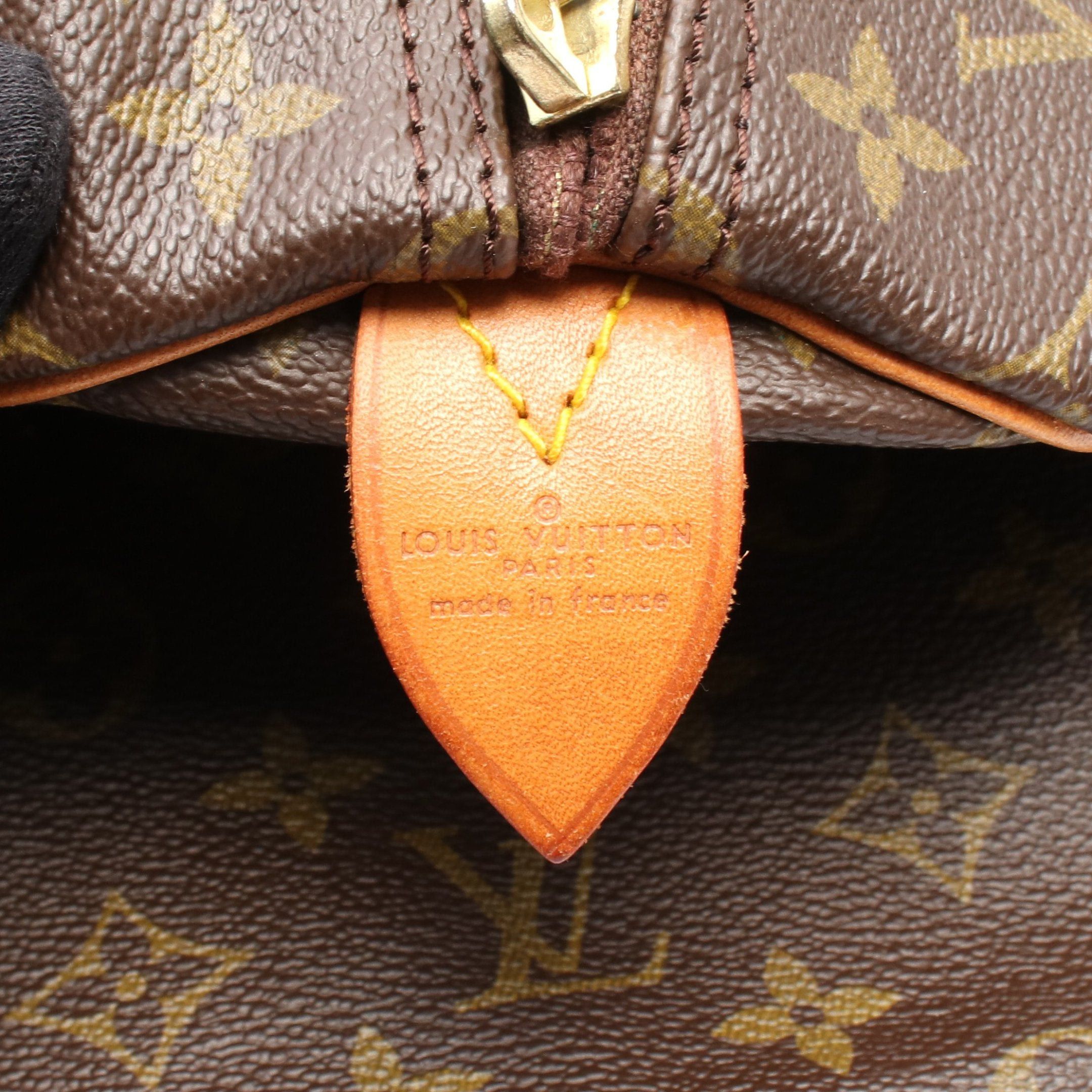 Louis Vuitton Louis Vuitton Keepall 55 Monogram Boston Bag Leather Brown Size ONE SIZE - 4 Thumbnail