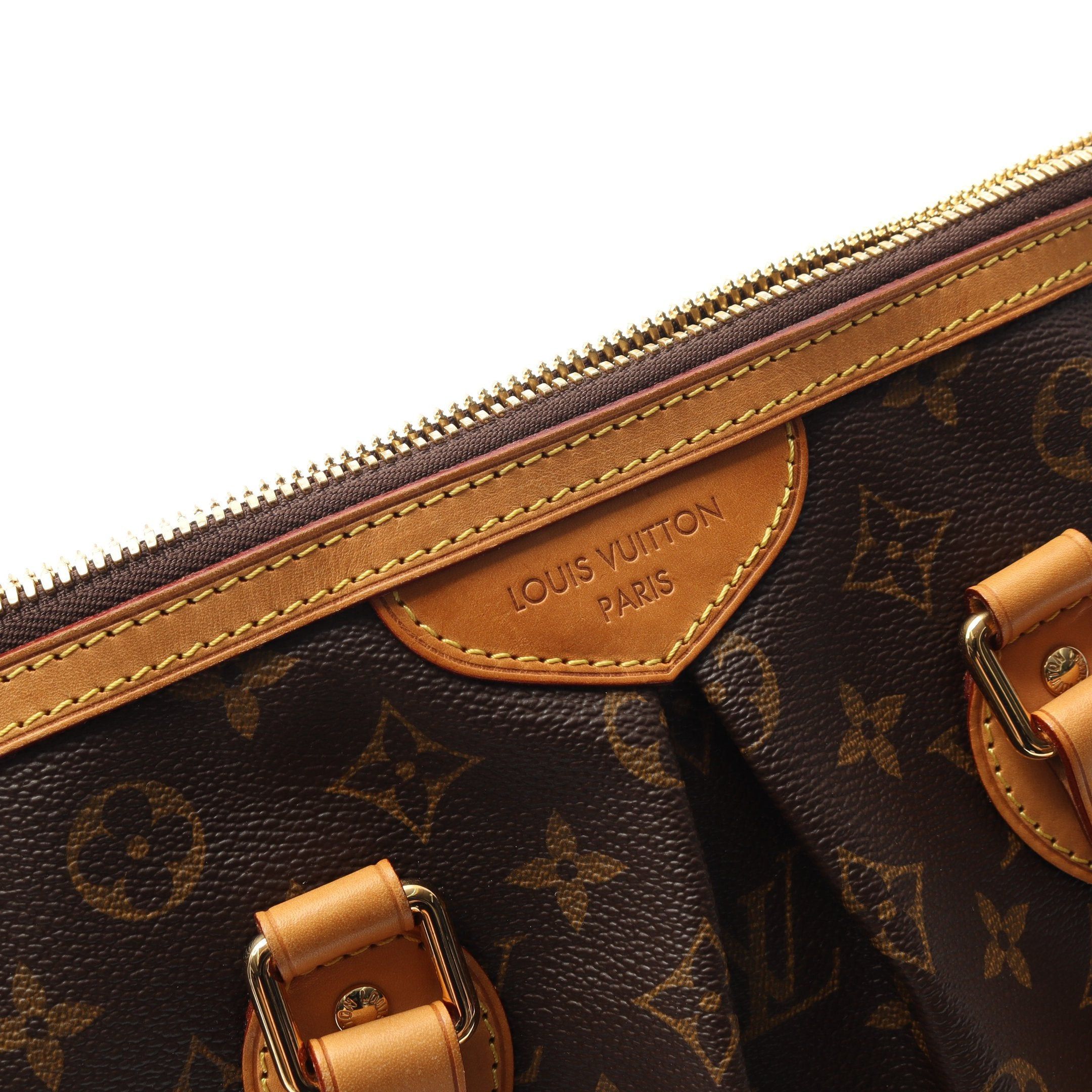 Louis Vuitton Louis Vuitton Palermo Pm Monogram Handbag Leather Brown Size ONE SIZE - 8 Thumbnail