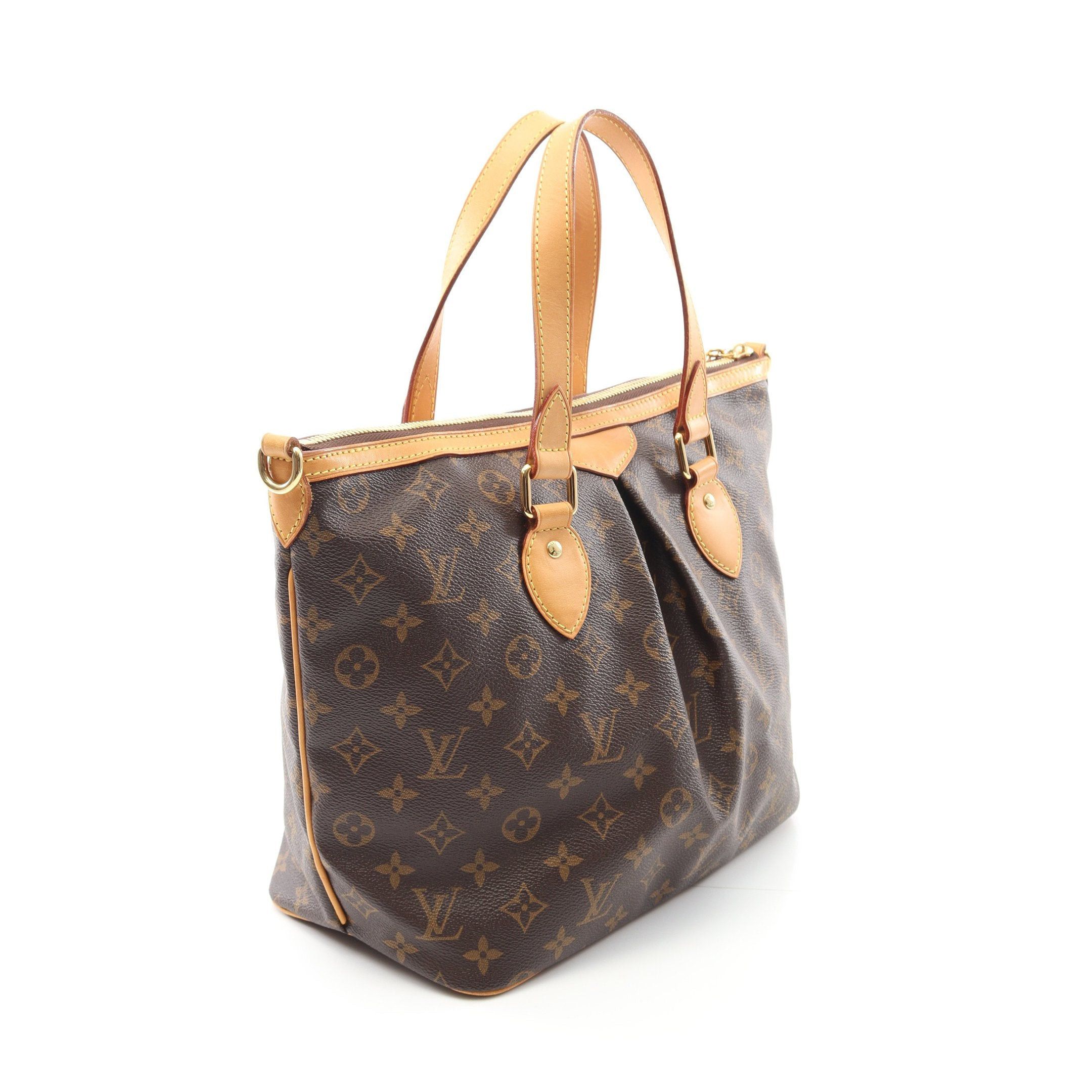 Louis Vuitton Louis Vuitton Palermo Pm Monogram Handbag Leather Brown Size ONE SIZE - 2 Thumbnail