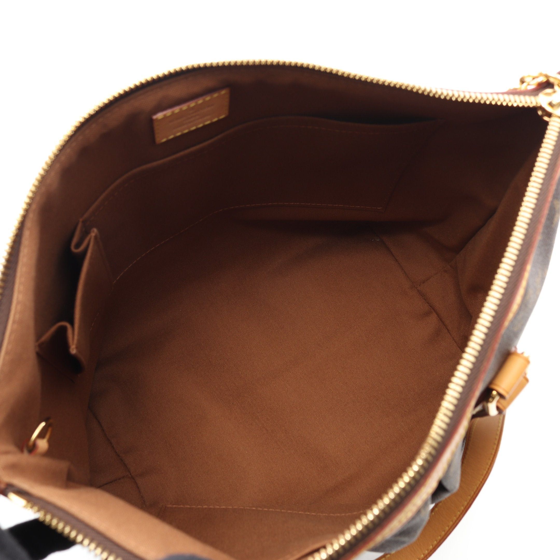 Louis Vuitton Louis Vuitton Palermo Pm Monogram Handbag Leather Brown Size ONE SIZE - 3 Thumbnail