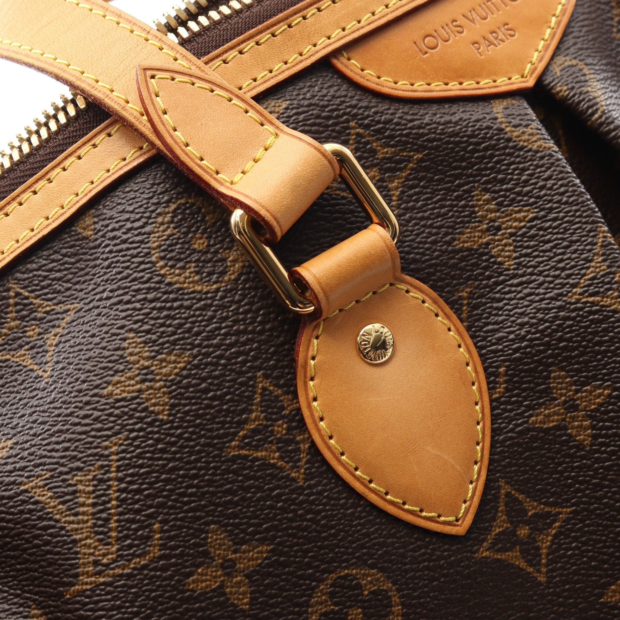 Louis Vuitton Louis Vuitton Palermo Pm Monogram Handbag Leather Brown Size ONE SIZE - 10 Thumbnail