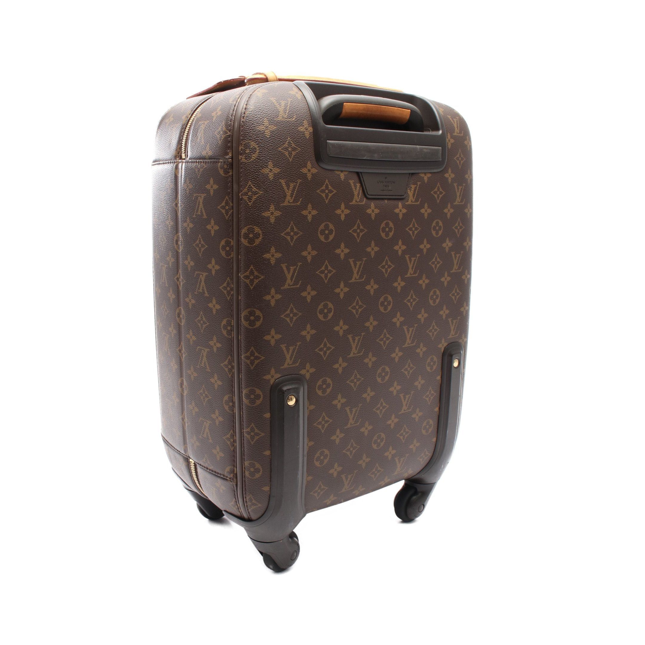 Louis Vuitton Louis Vuitton Zephyr 55 Monogram Carry Case Suitcase Leather Brown Size ONE SIZE - 2 Thumbnail