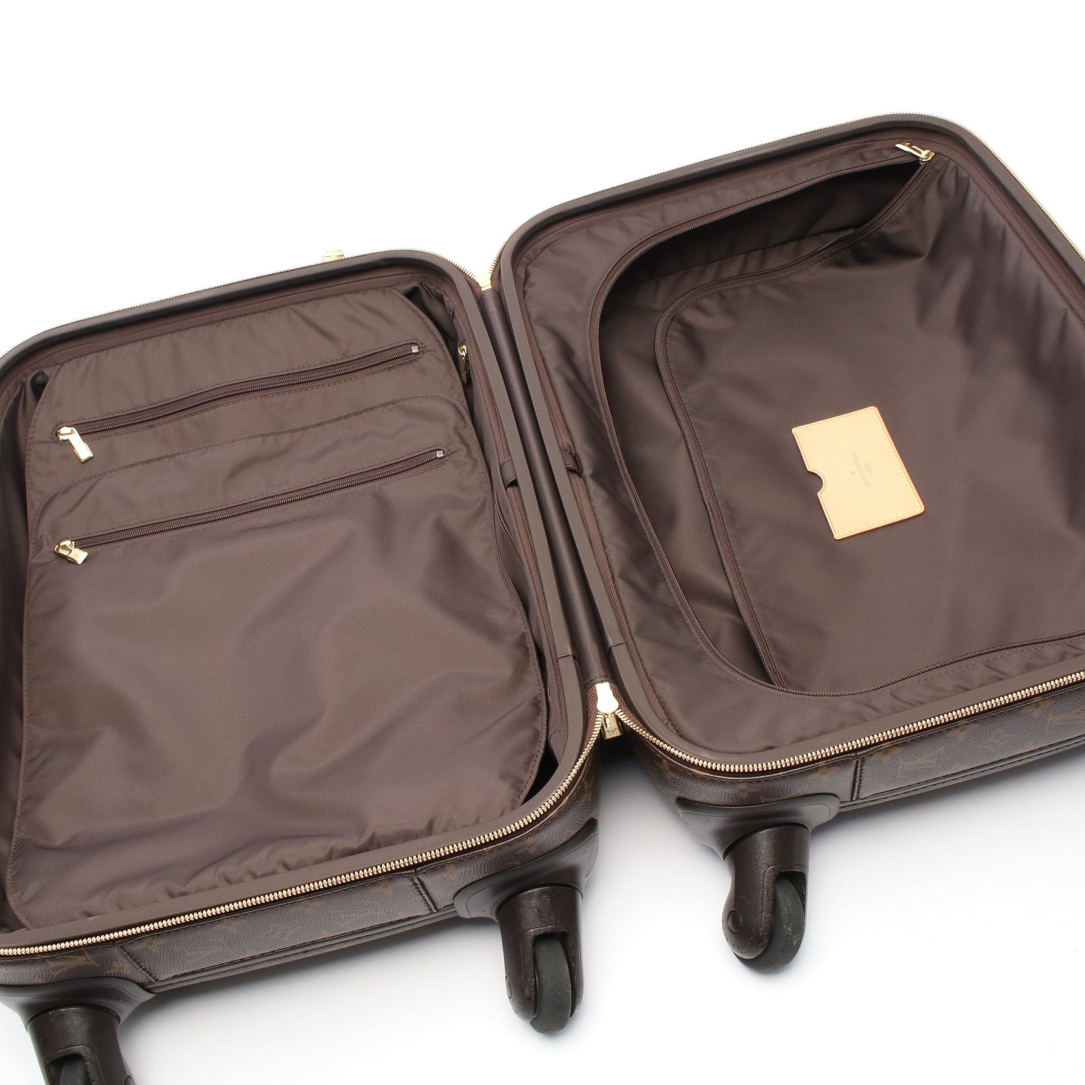 Louis Vuitton Louis Vuitton Zephyr 55 Monogram Carry Case Suitcase Leather Brown Size ONE SIZE - 3 Thumbnail