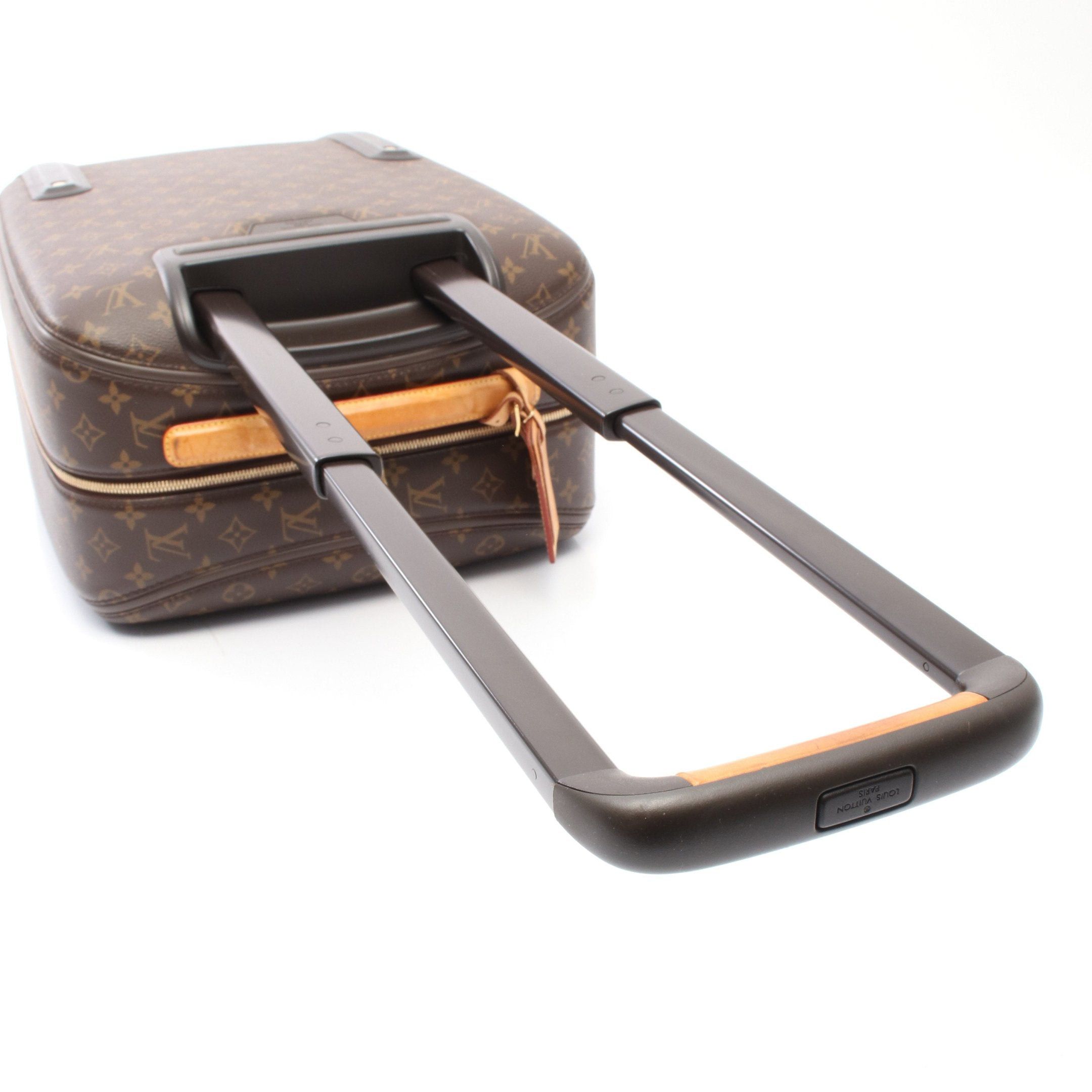 Louis Vuitton Louis Vuitton Zephyr 55 Monogram Carry Case Suitcase Leather Brown Size ONE SIZE - 10 Thumbnail
