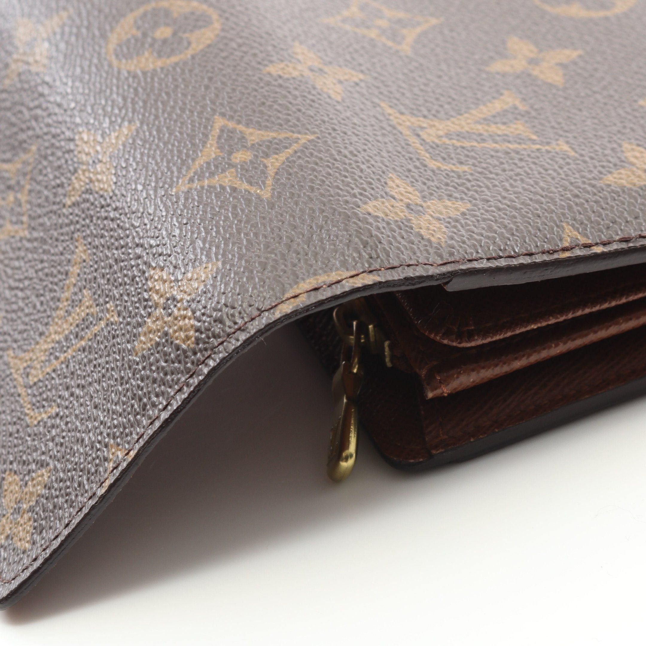 Louis Vuitton Louis Vuitton Portefeuil Alexandra Monogram Trifold Wallet Brown Size ONE SIZE - 8 Thumbnail