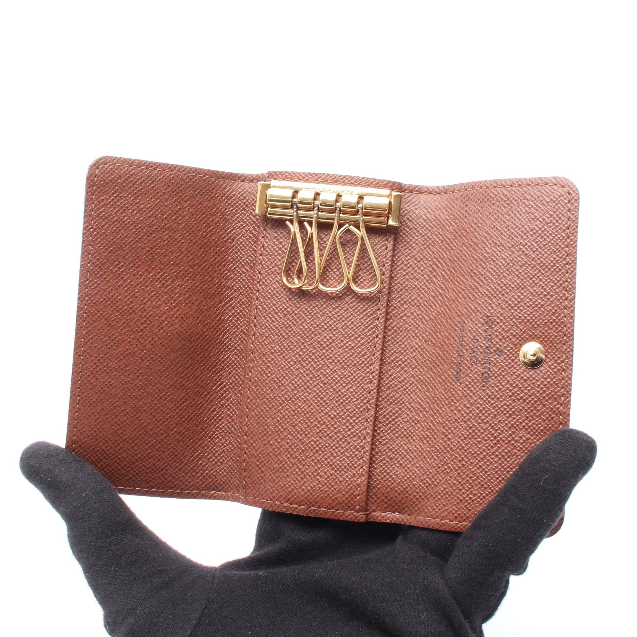 Louis Vuitton Louis Vuitton Multicle 4 Monogram Ring Chain Key Case Brown Size ONE SIZE - 3 Thumbnail