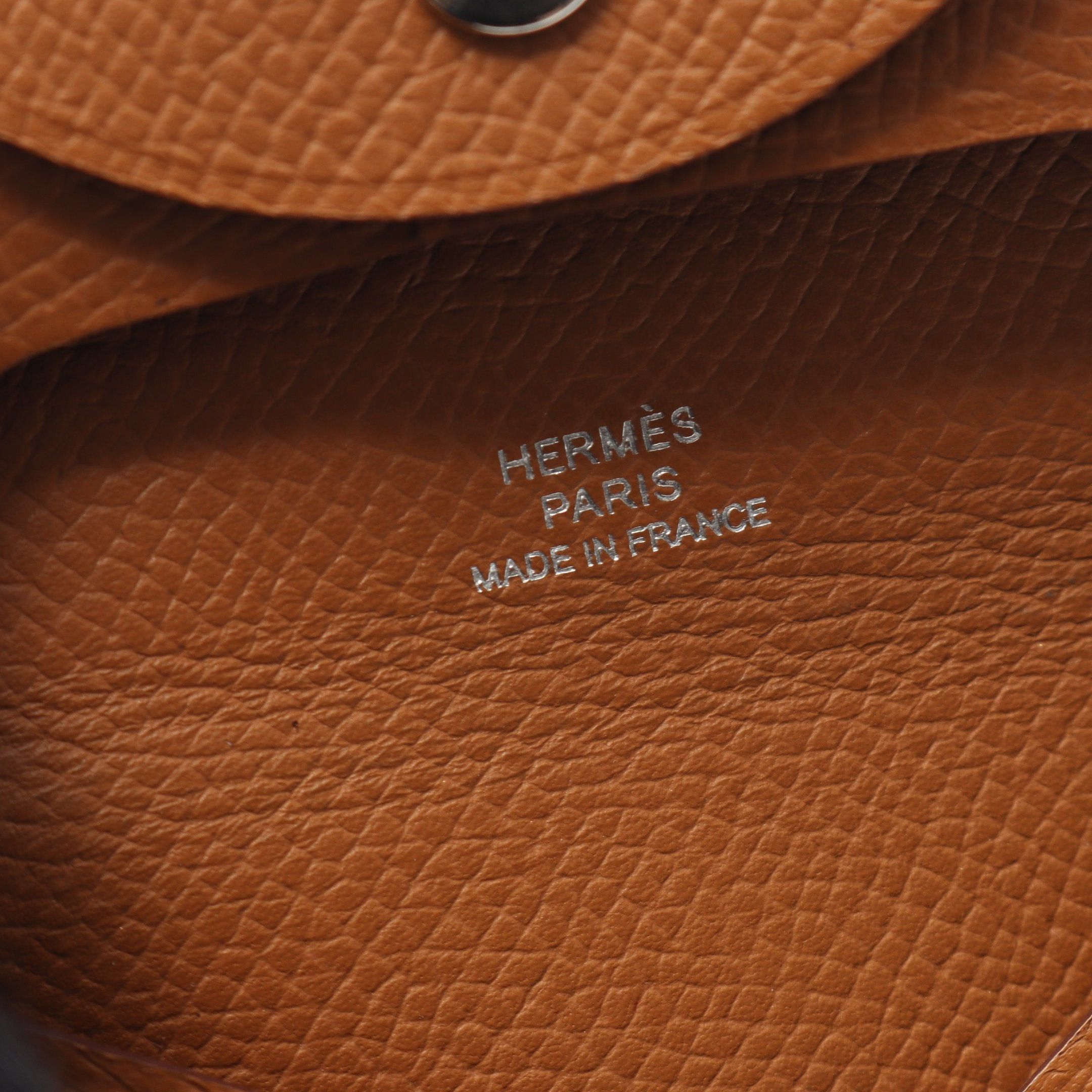 Hermes Hermes Bastia Gold Coin Purse Veau Epsom Light Brown Silver Hardware B Stamp Size ONE SIZE - 4 Thumbnail