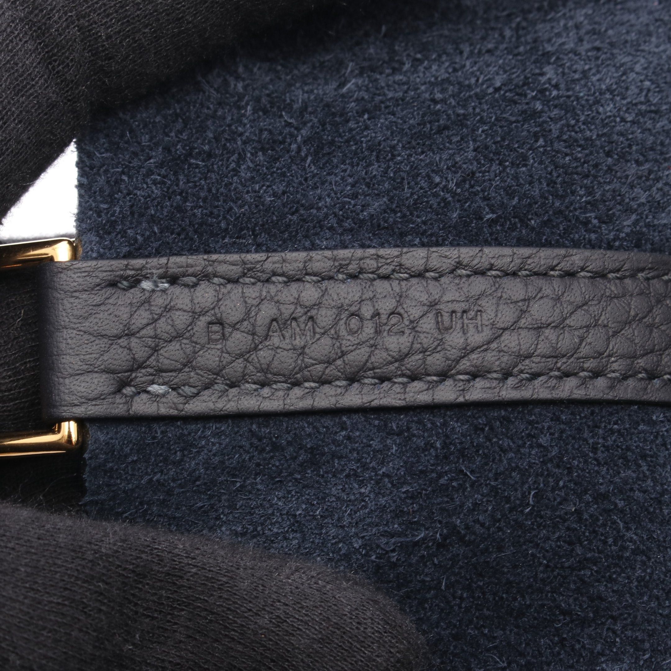 Hermes Hermes Picotane Lock Mm Bleu Nui Handbag Clemence Leather Dark Navy Gold Hardware B Stamp Size ONE SIZE - 5 Thumbnail