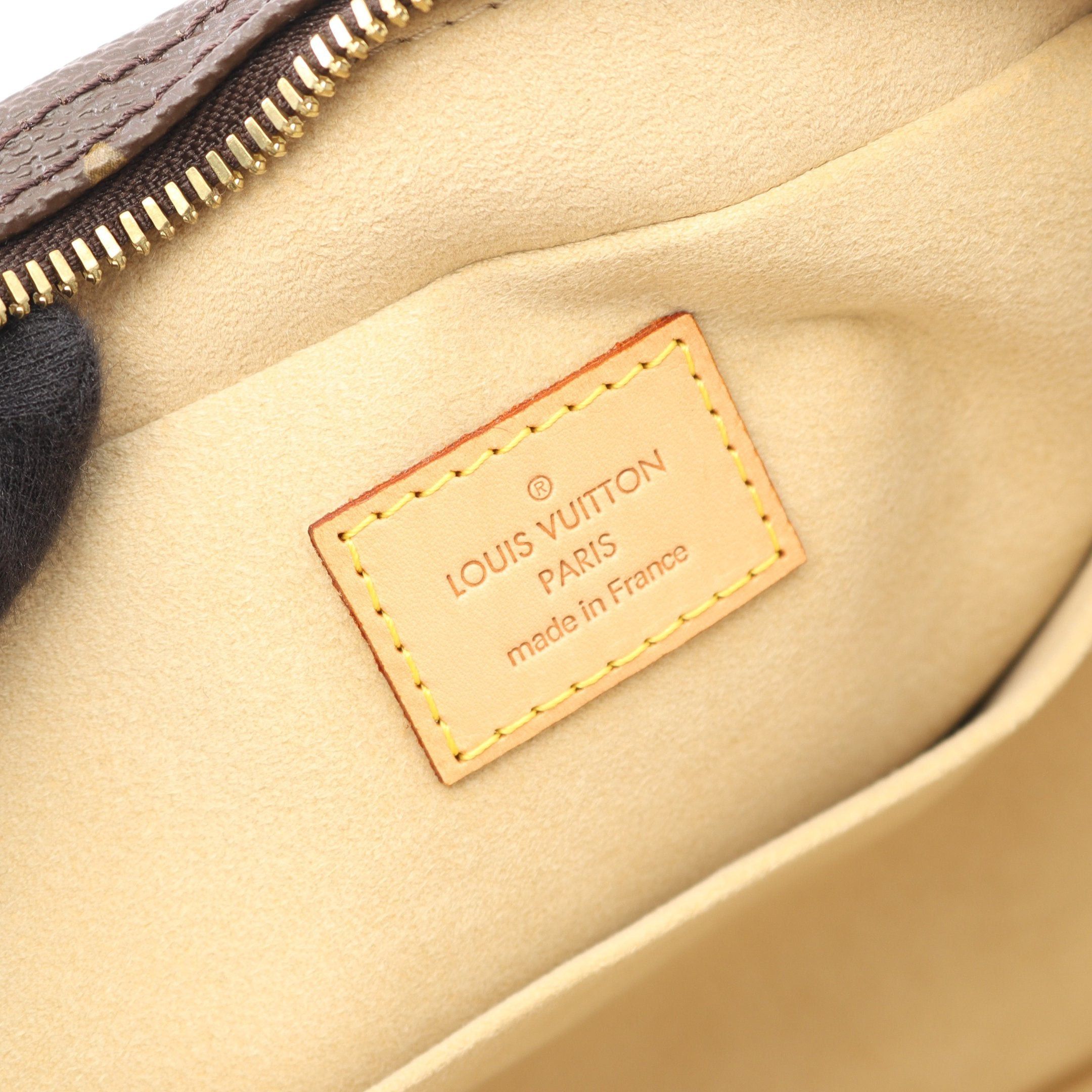 Louis Vuitton Louis Vuitton Manhattan Pm Monogram Handbag Leather Brown Size ONE SIZE - 4 Thumbnail