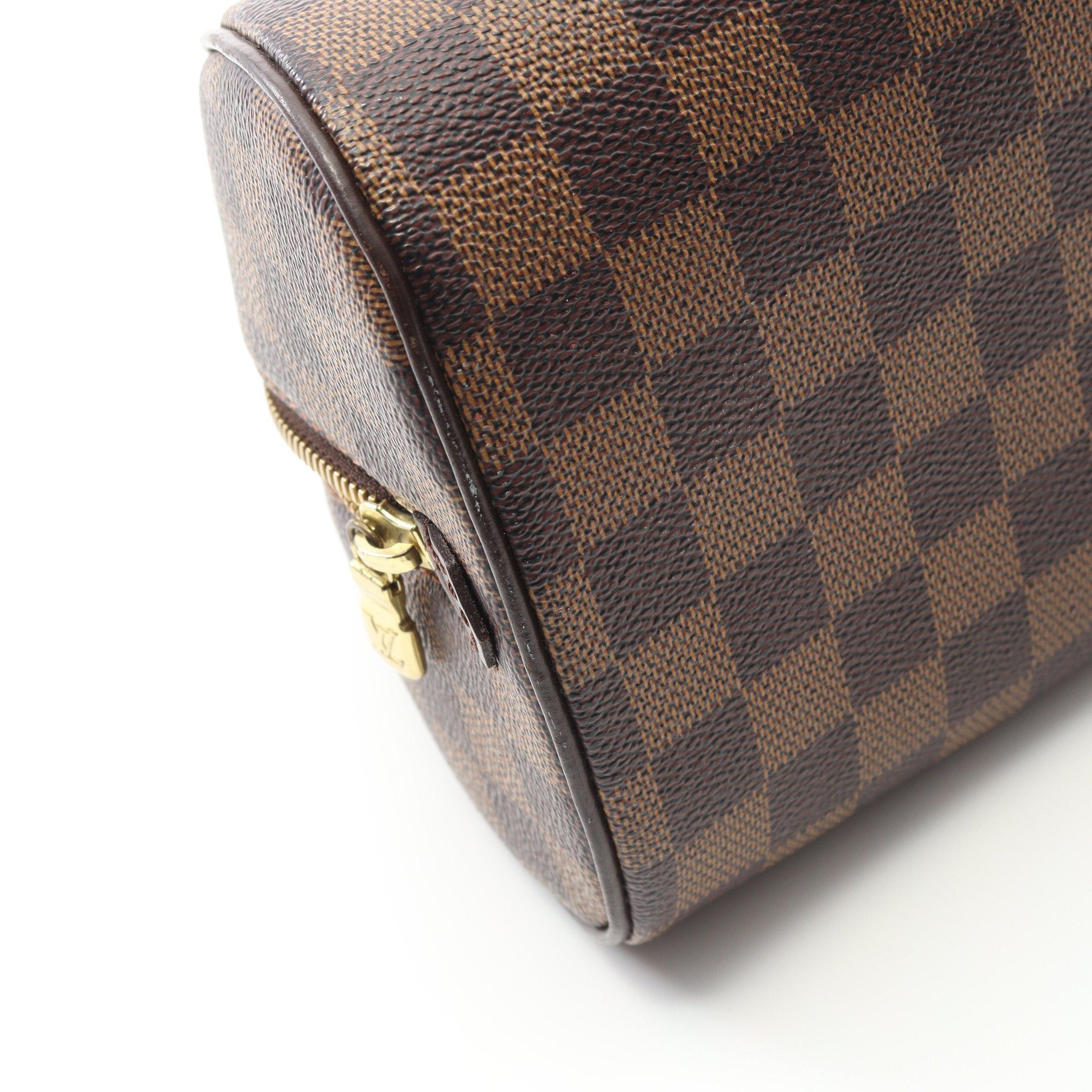 Louis Vuitton Louis Vuitton Rivera Mini Damier Ebene Handbag Leather Brown Size ONE SIZE - 7 Thumbnail