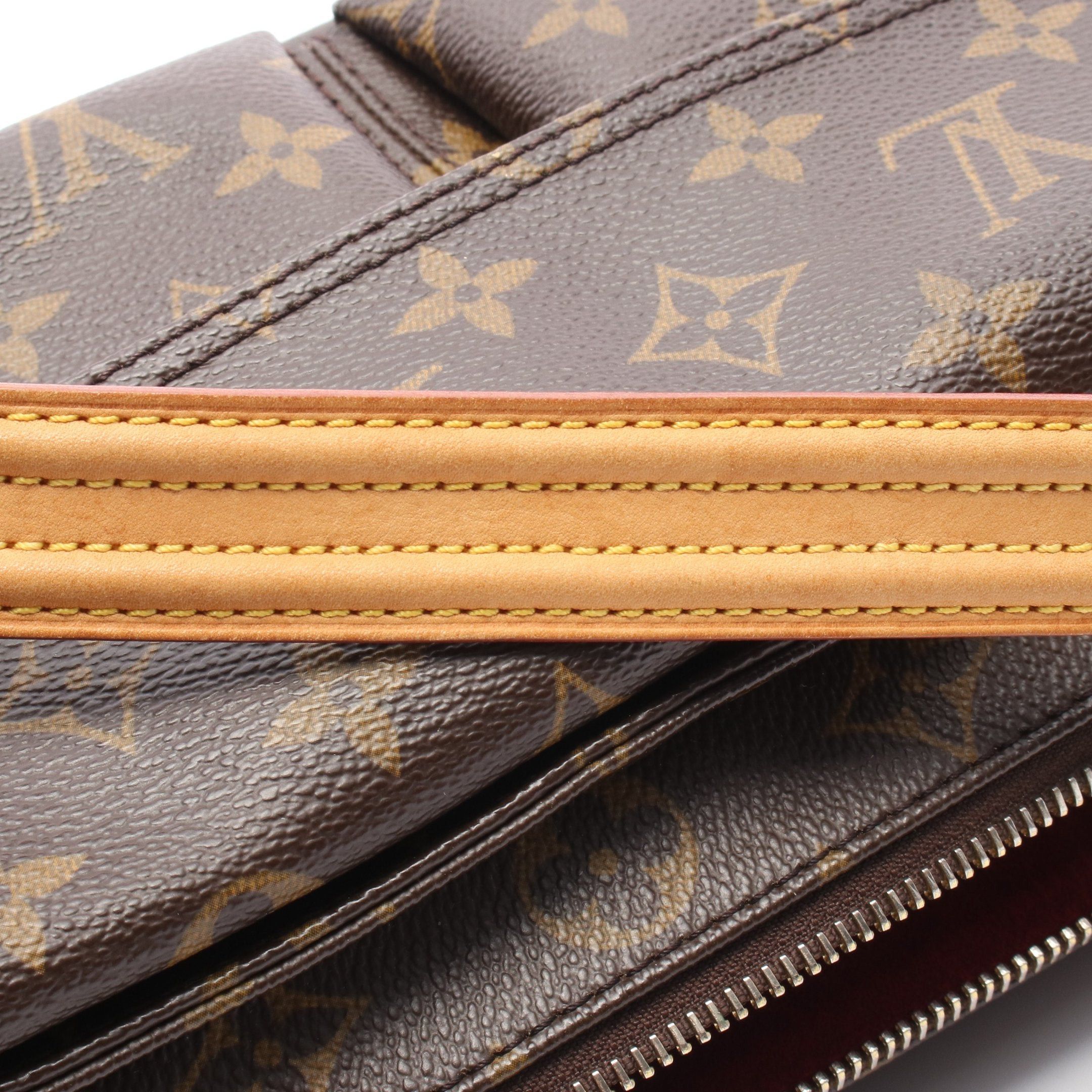 Louis Vuitton Louis Vuitton Vivacite Mm Monogram Shoulder Bag Leather Brown Size ONE SIZE - 9 Thumbnail