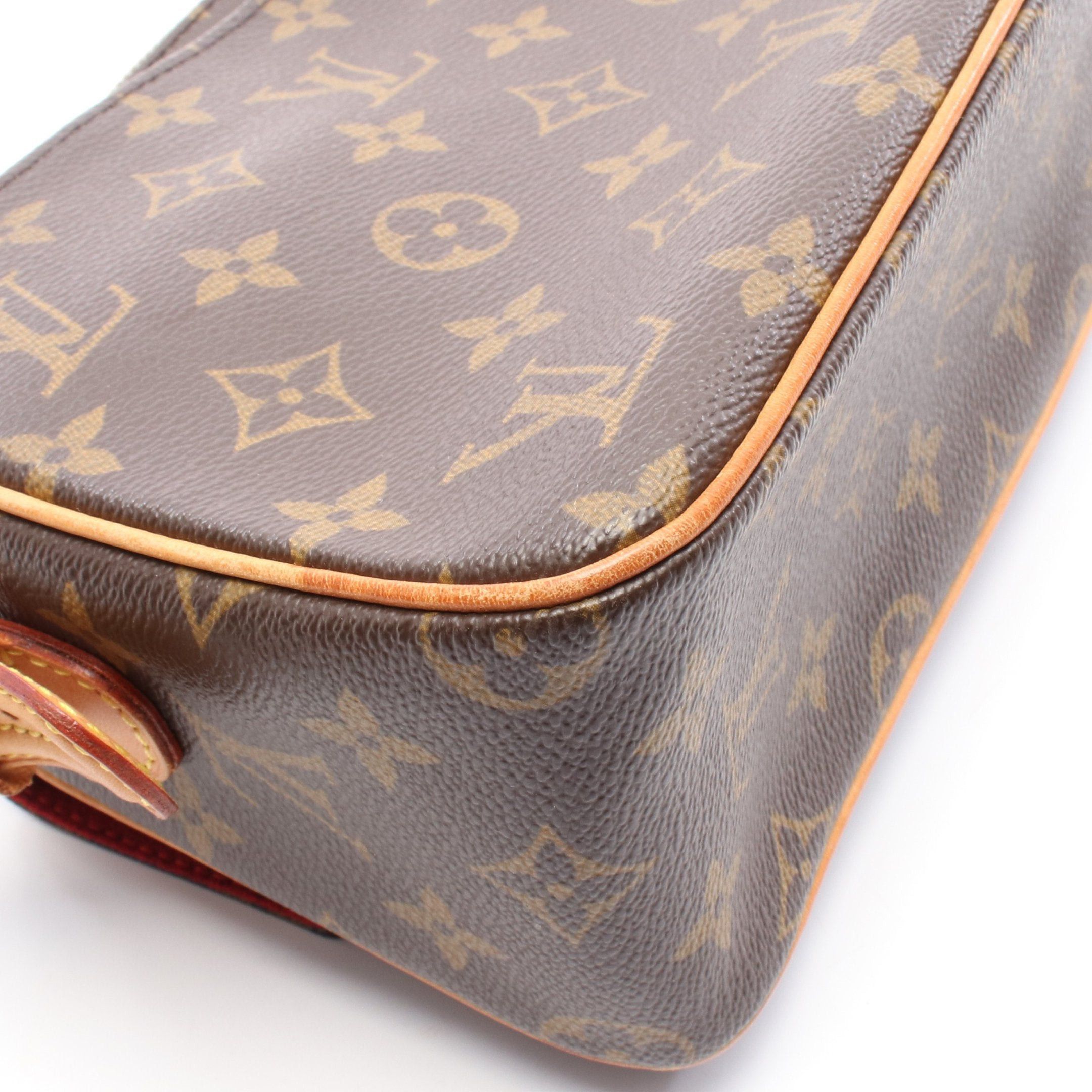 Louis Vuitton Louis Vuitton Vivacite Mm Monogram Shoulder Bag Leather Brown Size ONE SIZE - 6 Thumbnail
