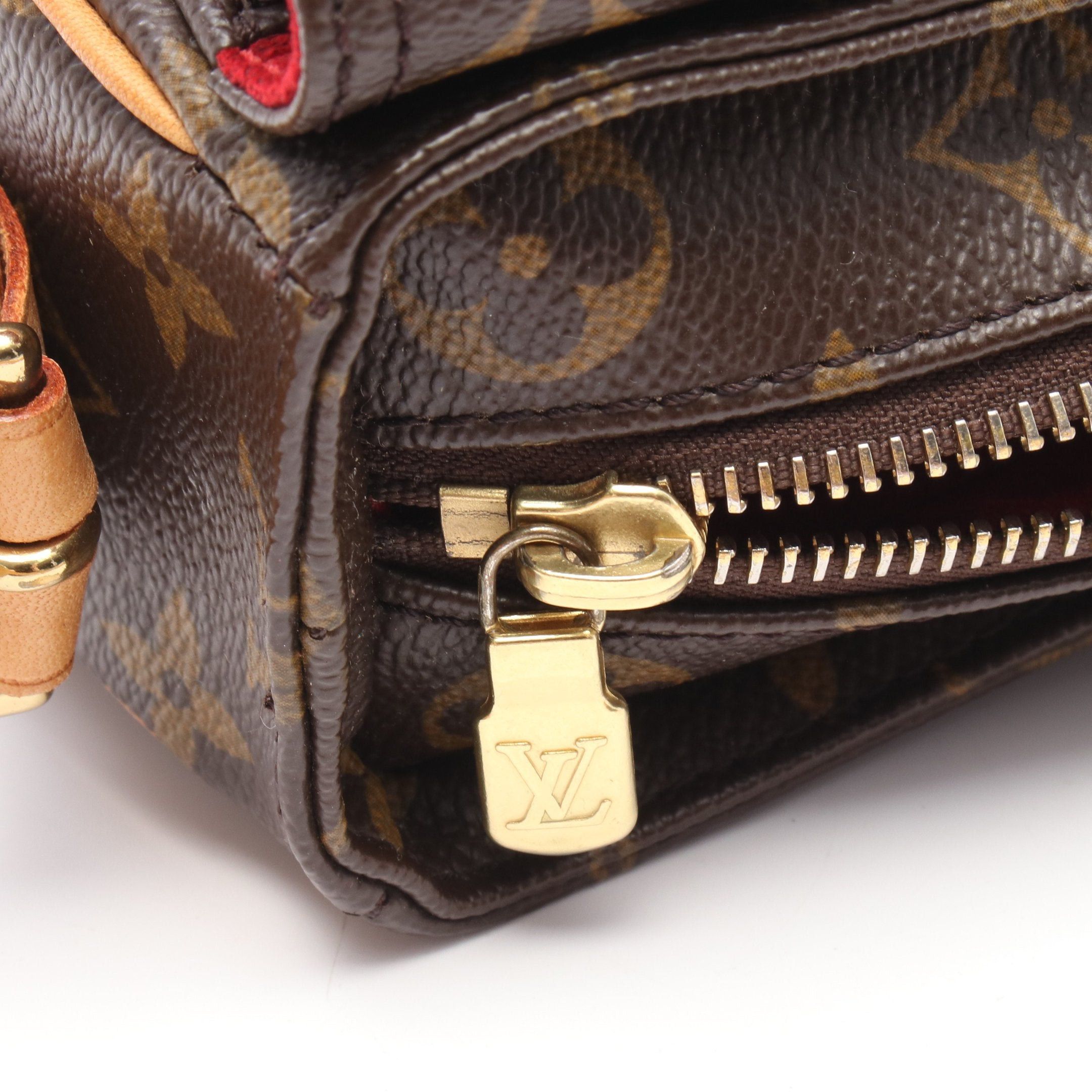 Louis Vuitton Louis Vuitton Vivacite Mm Monogram Shoulder Bag Leather Brown Size ONE SIZE - 10 Thumbnail
