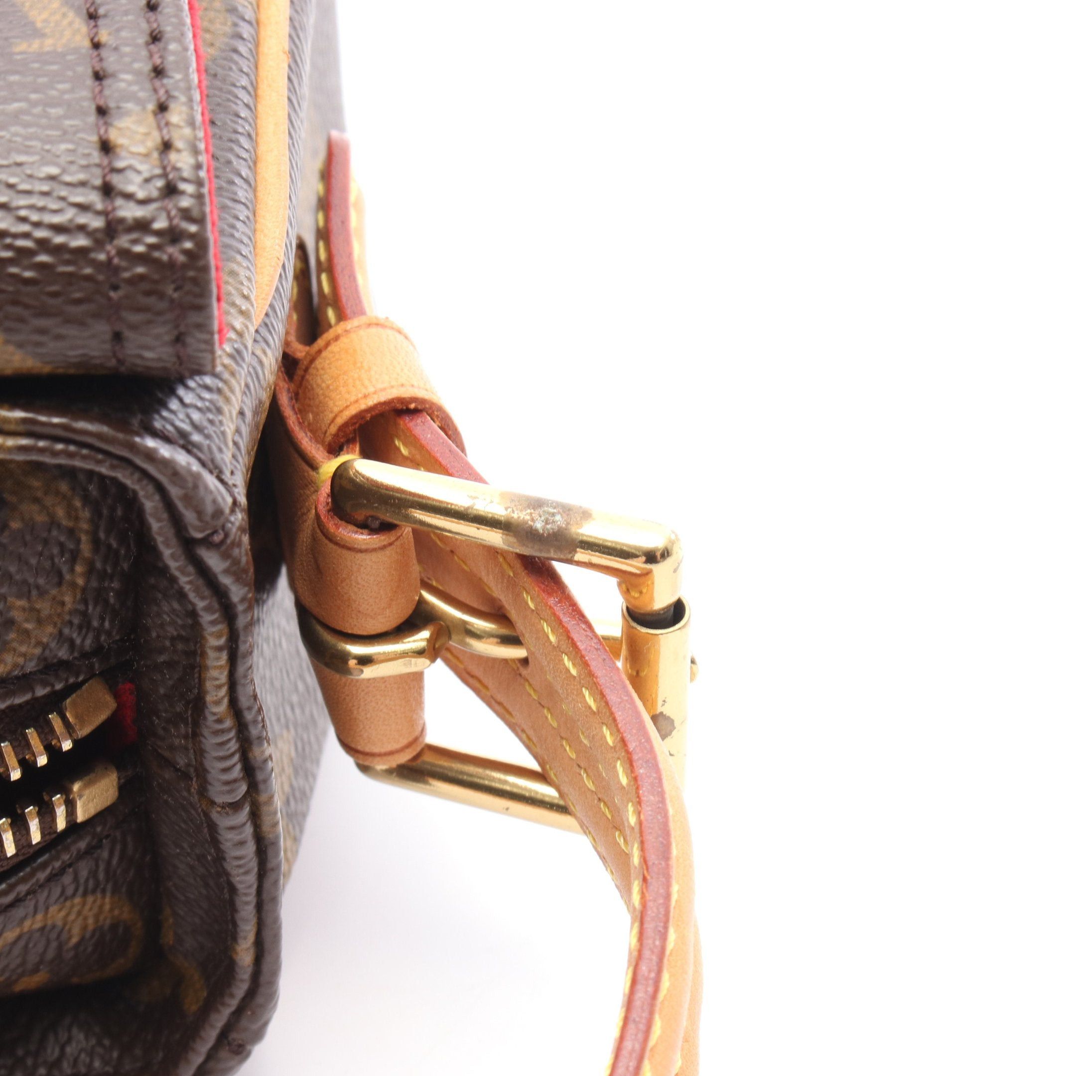 Louis Vuitton Louis Vuitton Vivacite Mm Monogram Shoulder Bag Leather Brown Size ONE SIZE - 11 Thumbnail