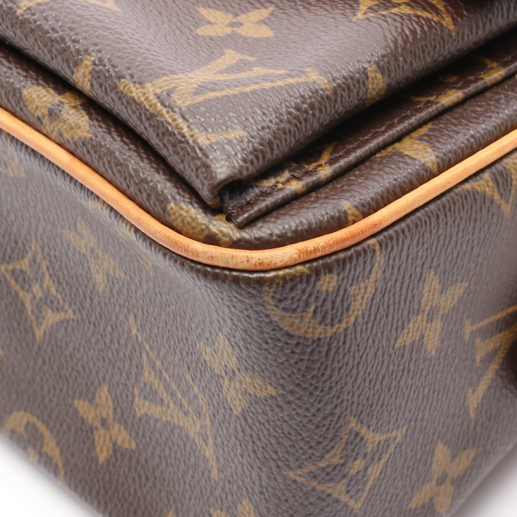 Louis Vuitton Louis Vuitton Vivacite Mm Monogram Shoulder Bag Leather Brown Size ONE SIZE - 8 Thumbnail