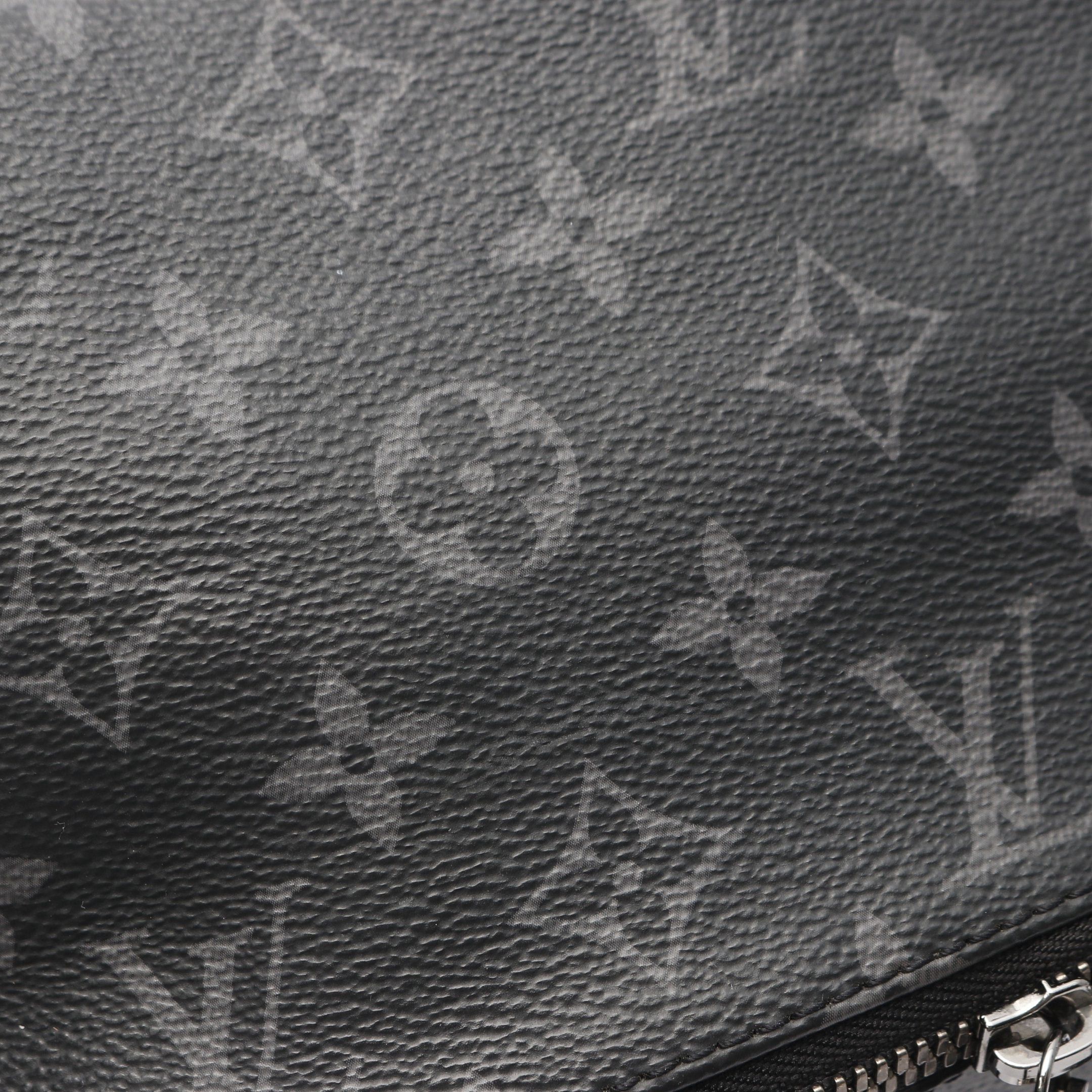 Louis Vuitton Louis Vuitton Apollo Monogram Eclipse Backpack Rucksack Leather Black Size ONE SIZE - 9 Thumbnail