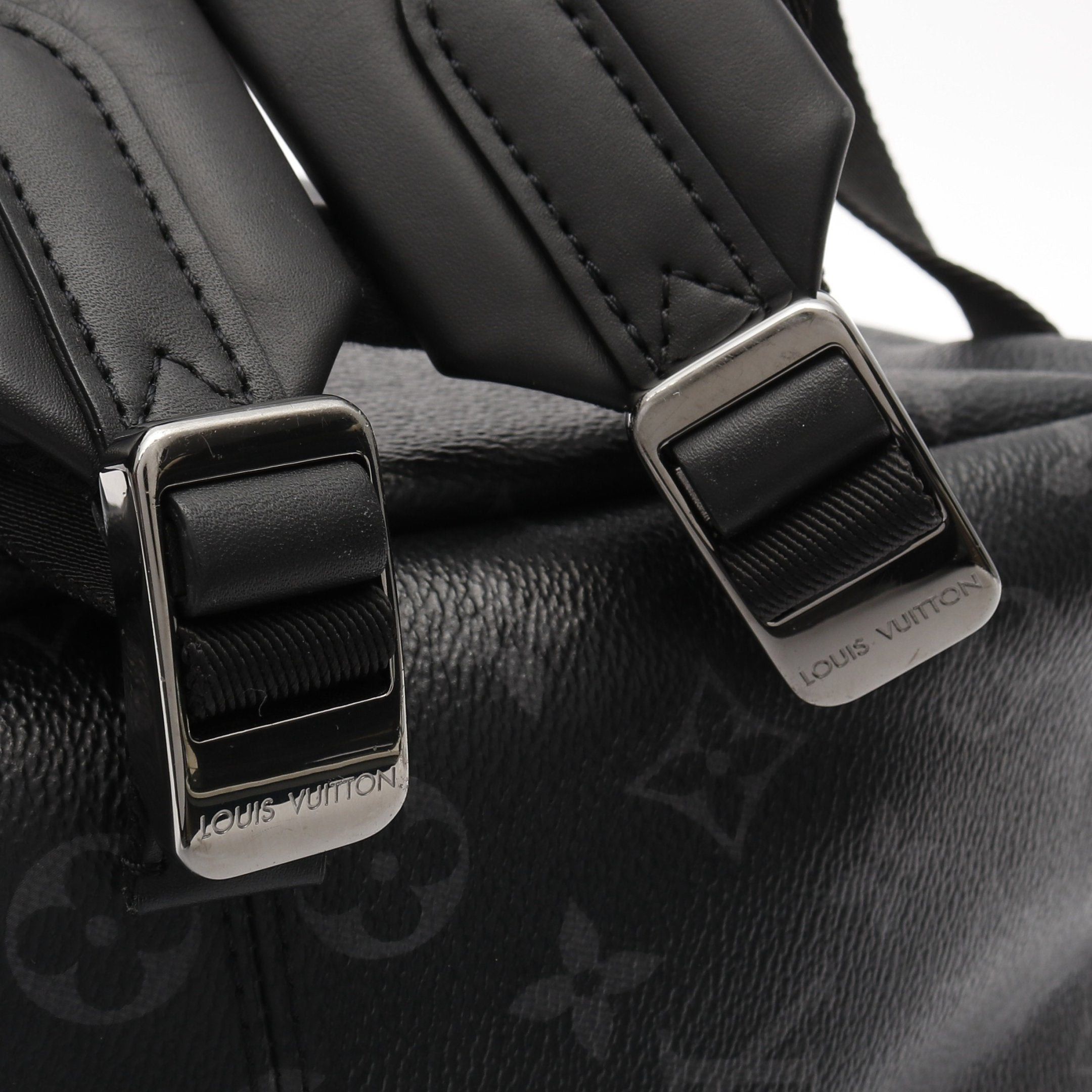 Louis Vuitton Louis Vuitton Apollo Monogram Eclipse Backpack Rucksack Leather Black Size ONE SIZE - 7 Thumbnail